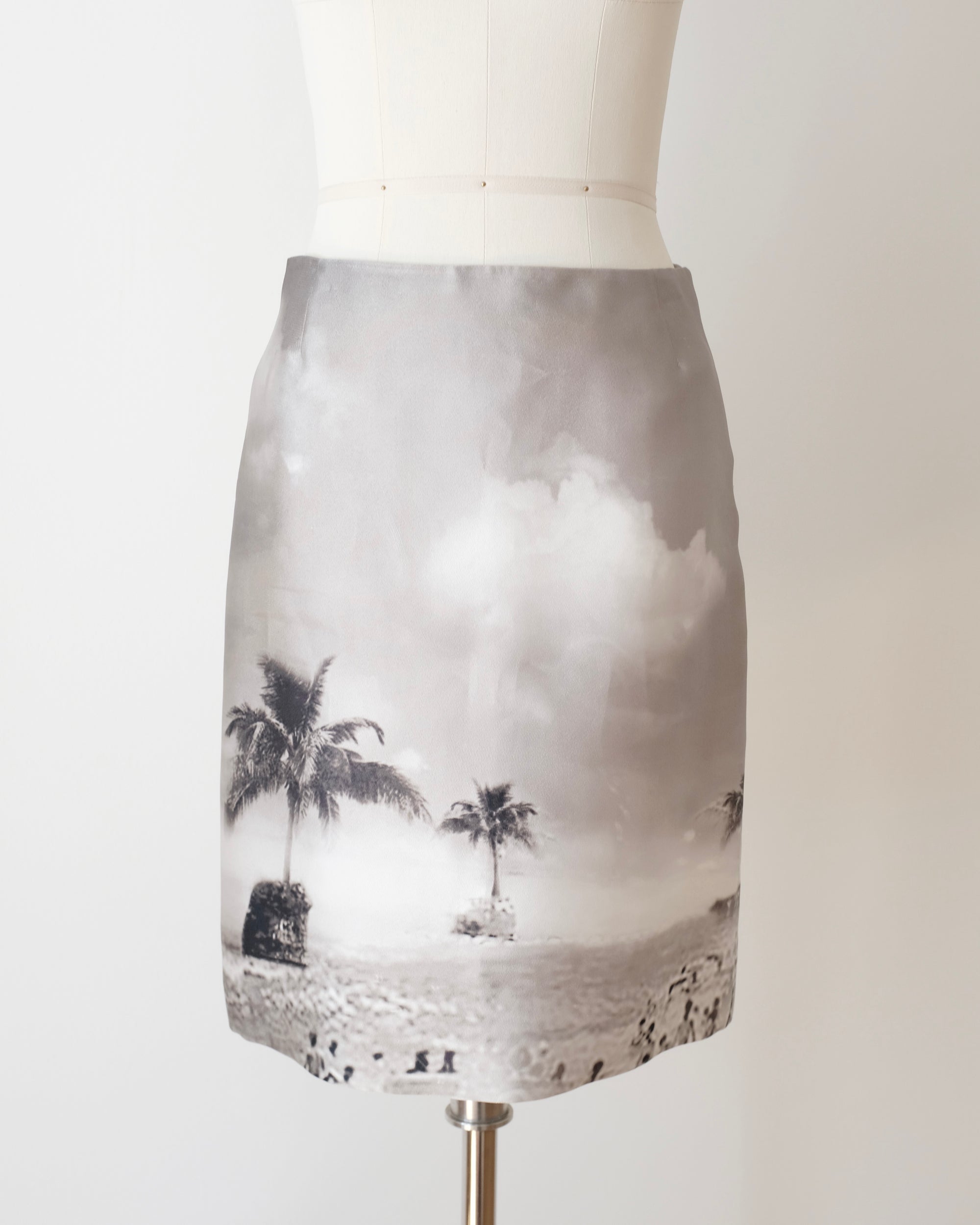 Prada SS2010 Digital Beach Pencil Skirt (XS)