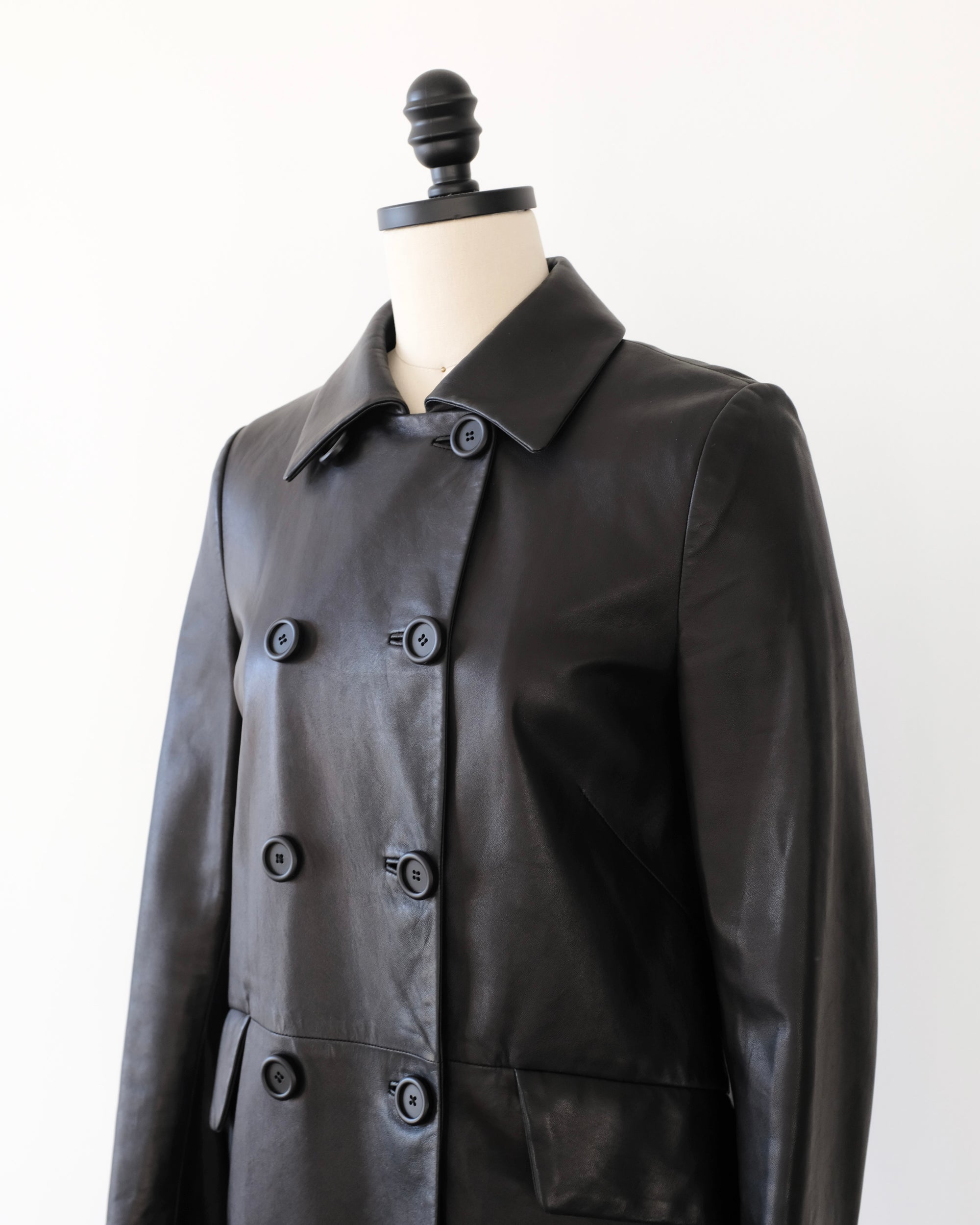 Miu Miu 2010s Lambskin Coat (XS)