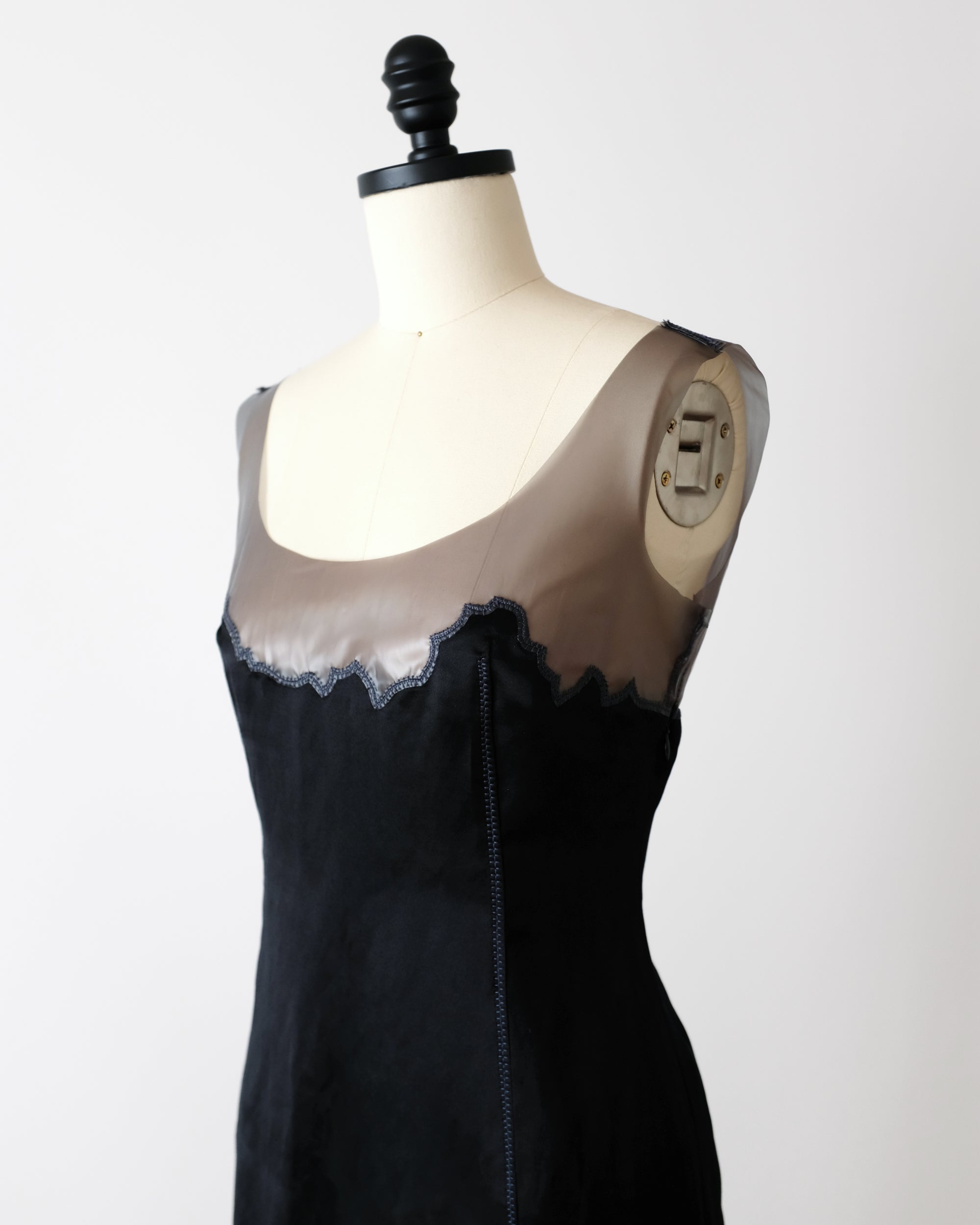 Prada SS1998 Latex Trim Dress (M)