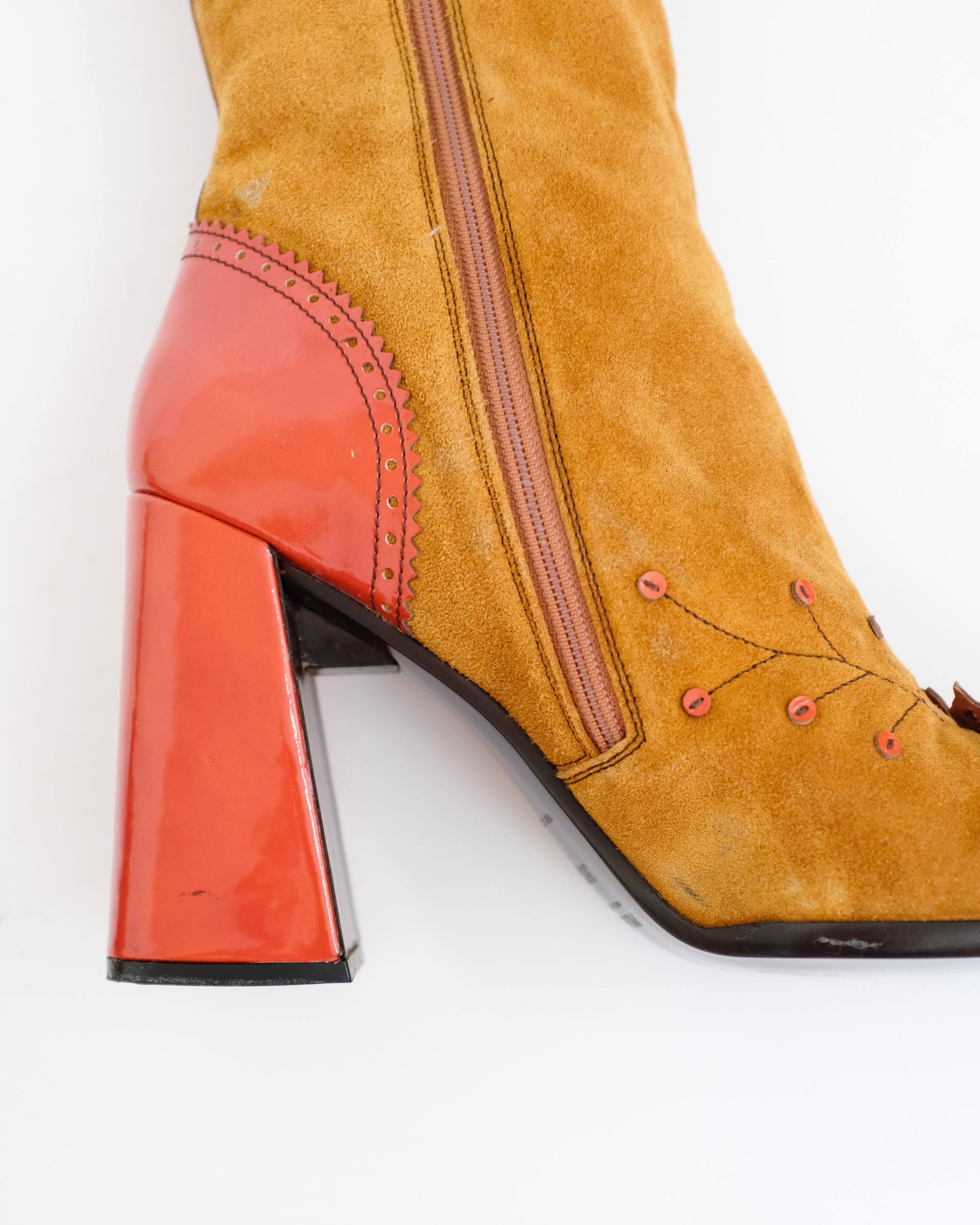Prada FW1999 Acorn, Leaf, and Bug Boots (38.5)