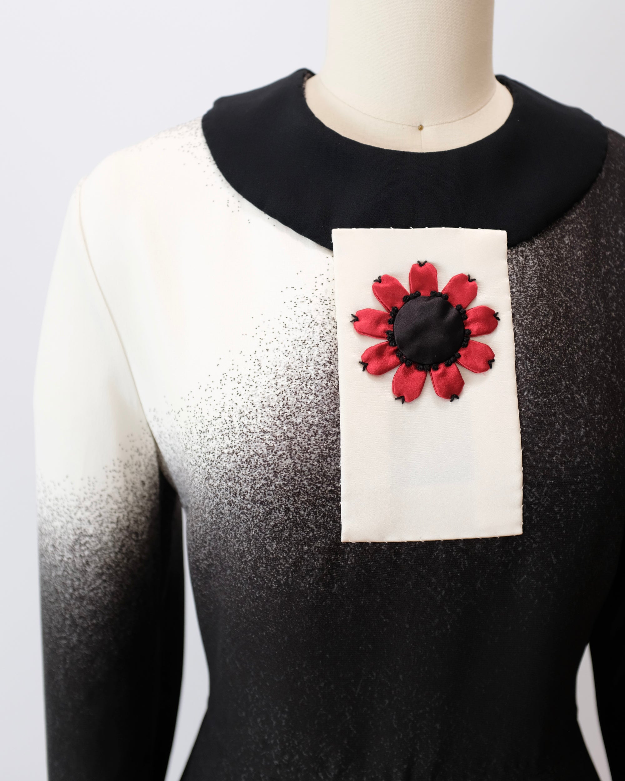 Prada SS2013 Flower Appliqué Gradient Dress (M)