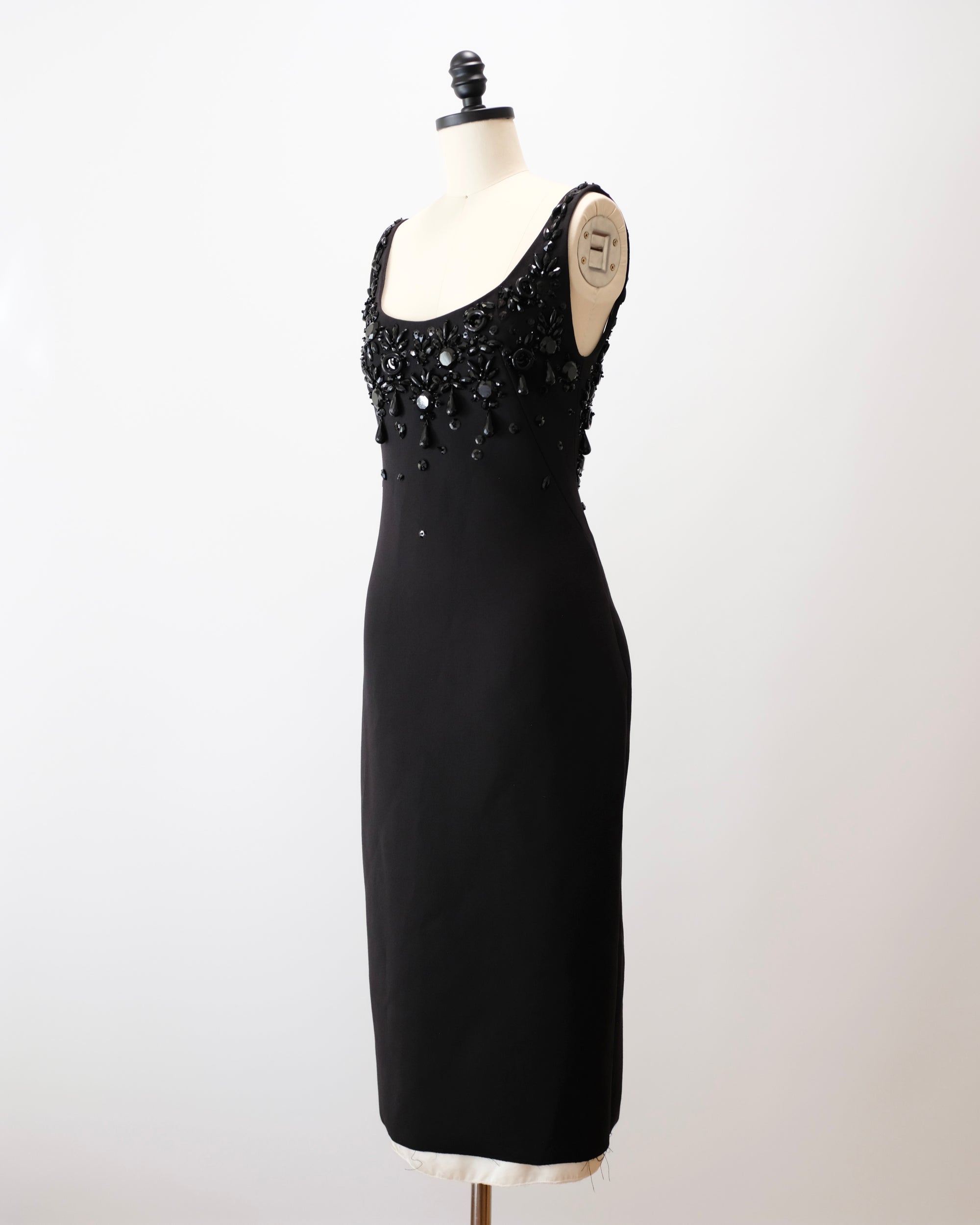 Miu Miu SS2022 Embellished Wool Dress (XS)