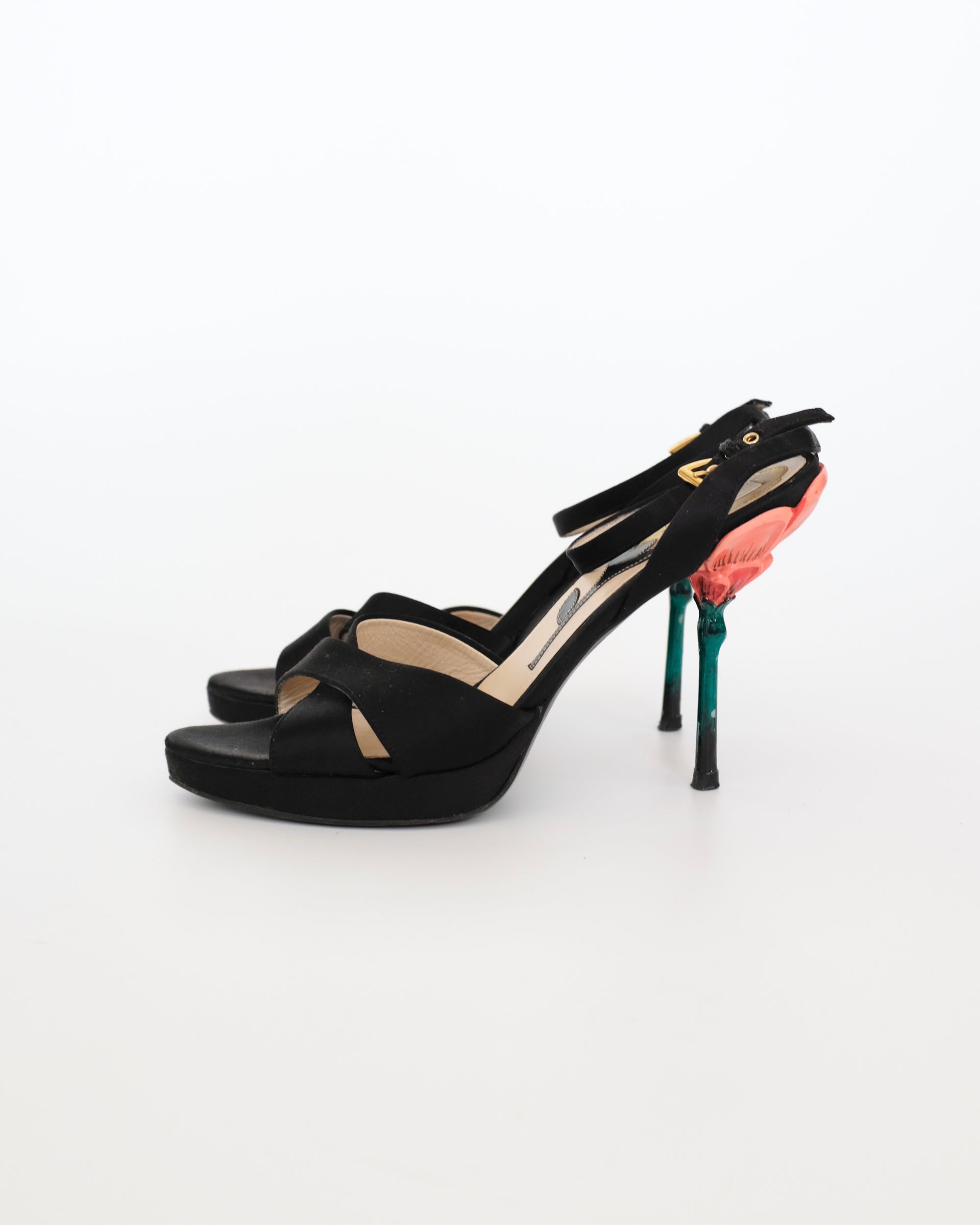 Prada SS2008 Flower Stem Sandals (39)
