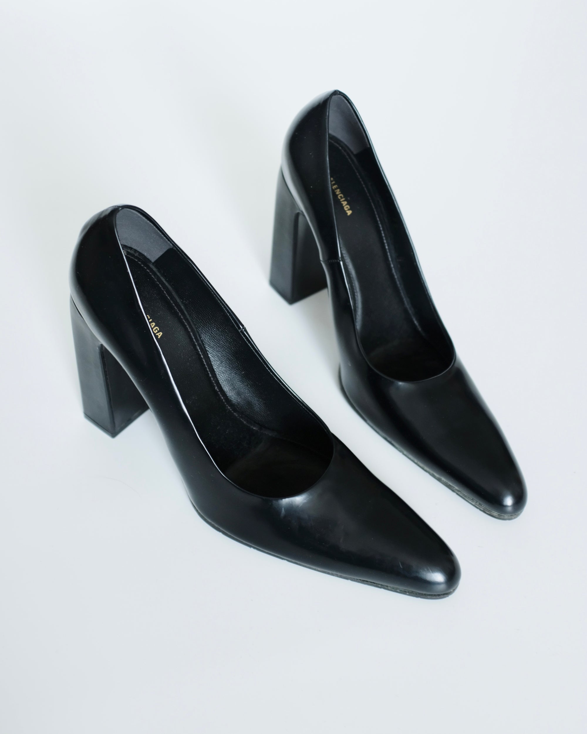 Balenciaga Pointed Block Heels (38)
