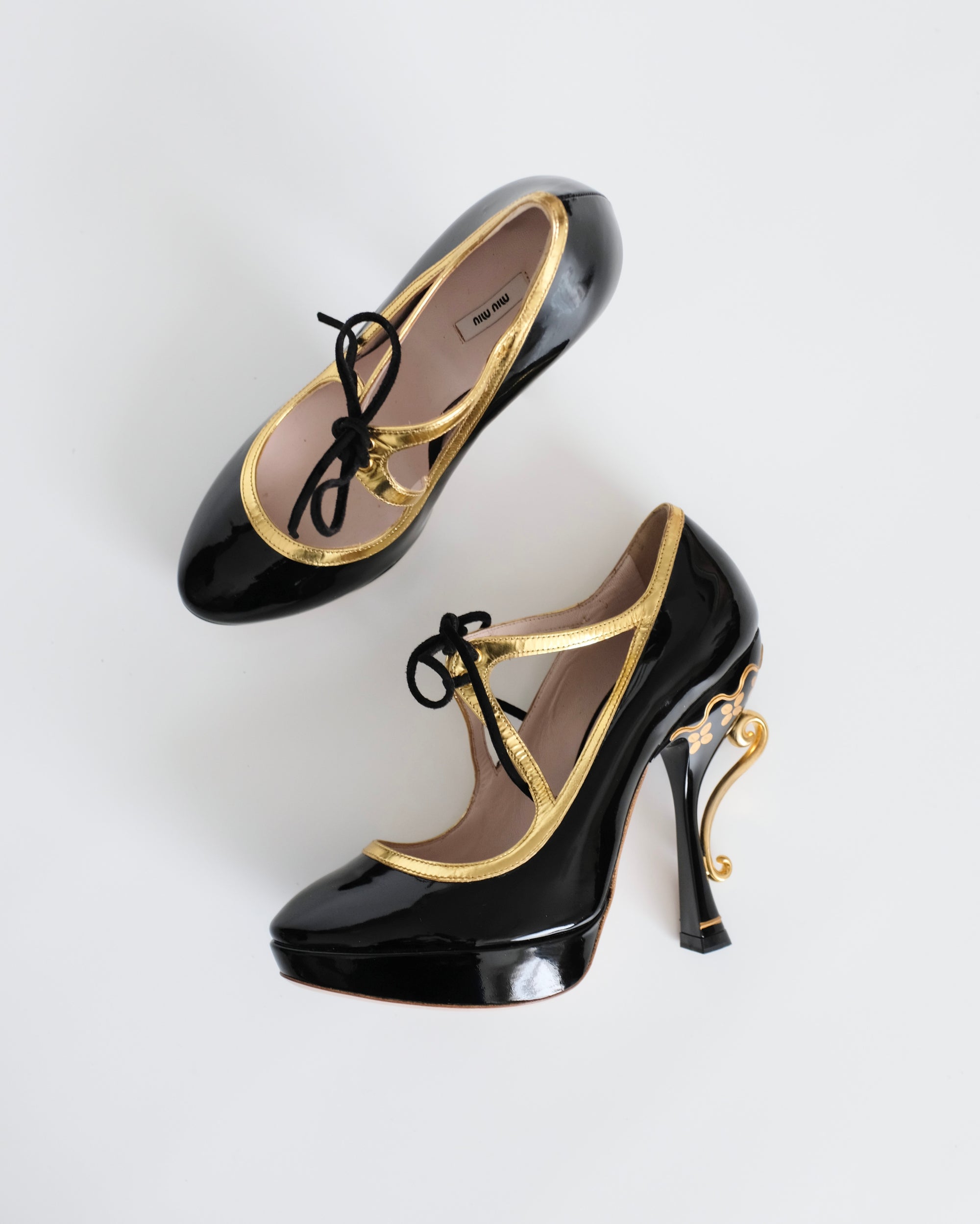 Miu Miu SS2008 Black Teacup Heels (36.5)