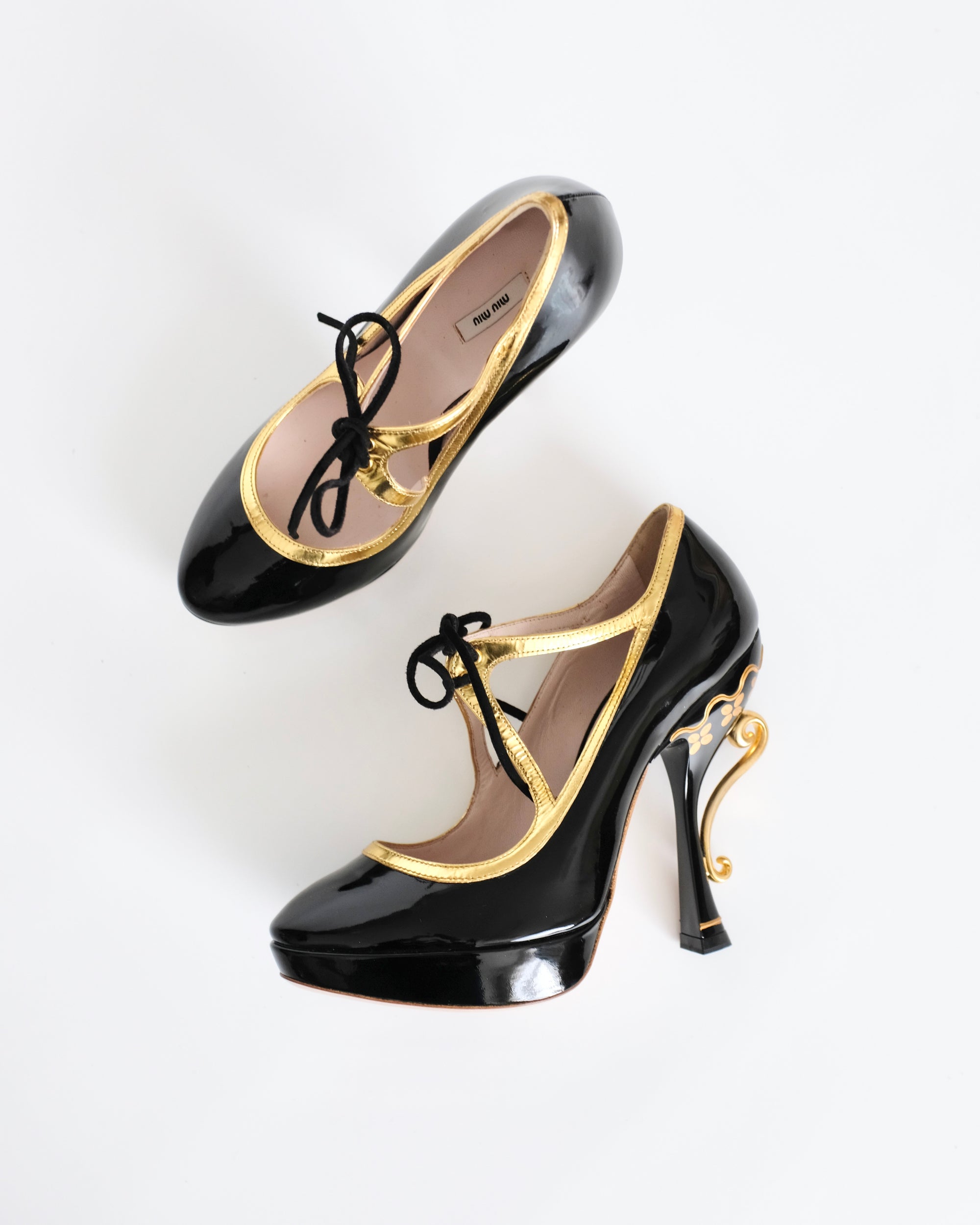 Miu Miu SS2008 Black Teacup Heels (36.5)