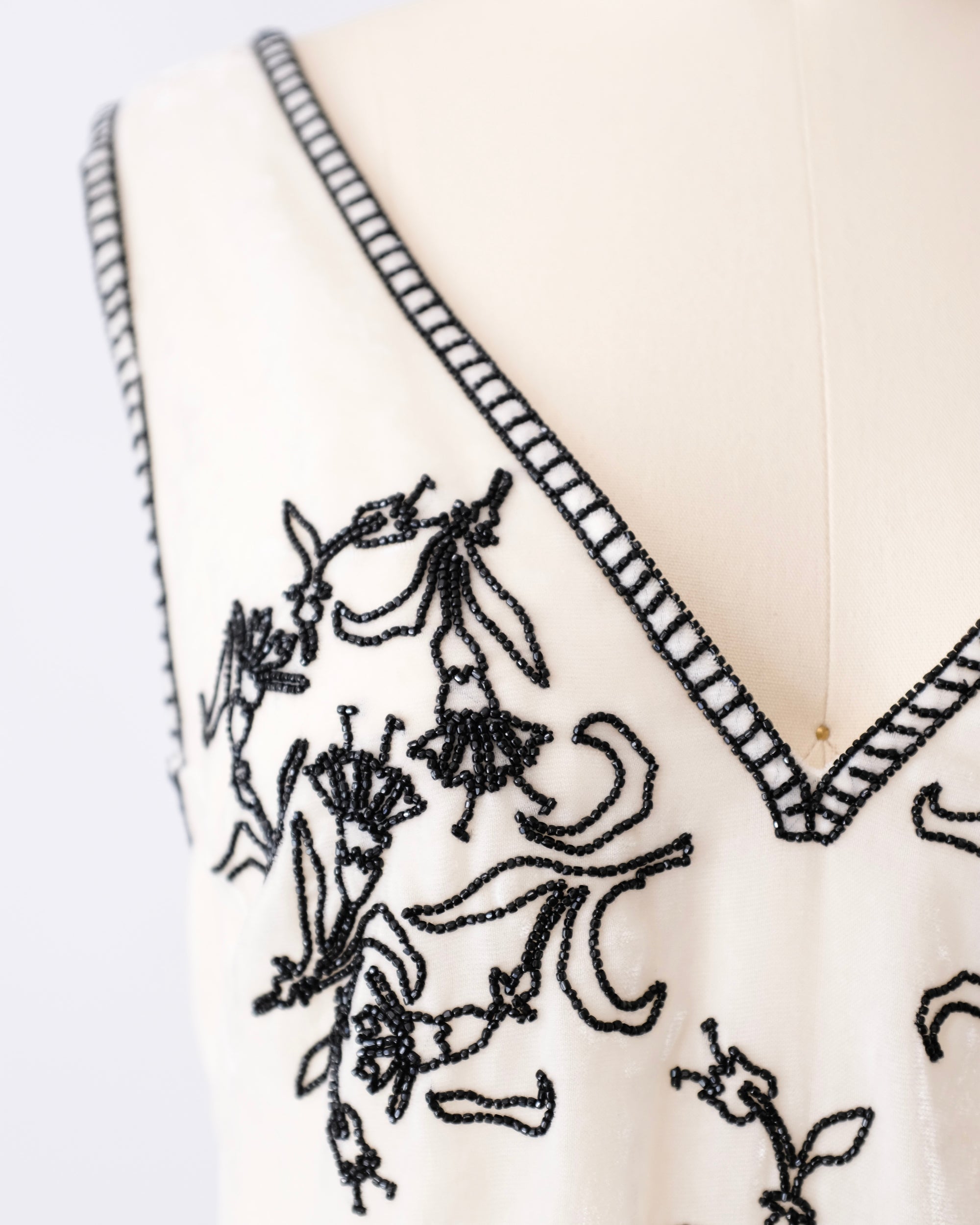 Prada FW1997 Beaded Velvet Dress