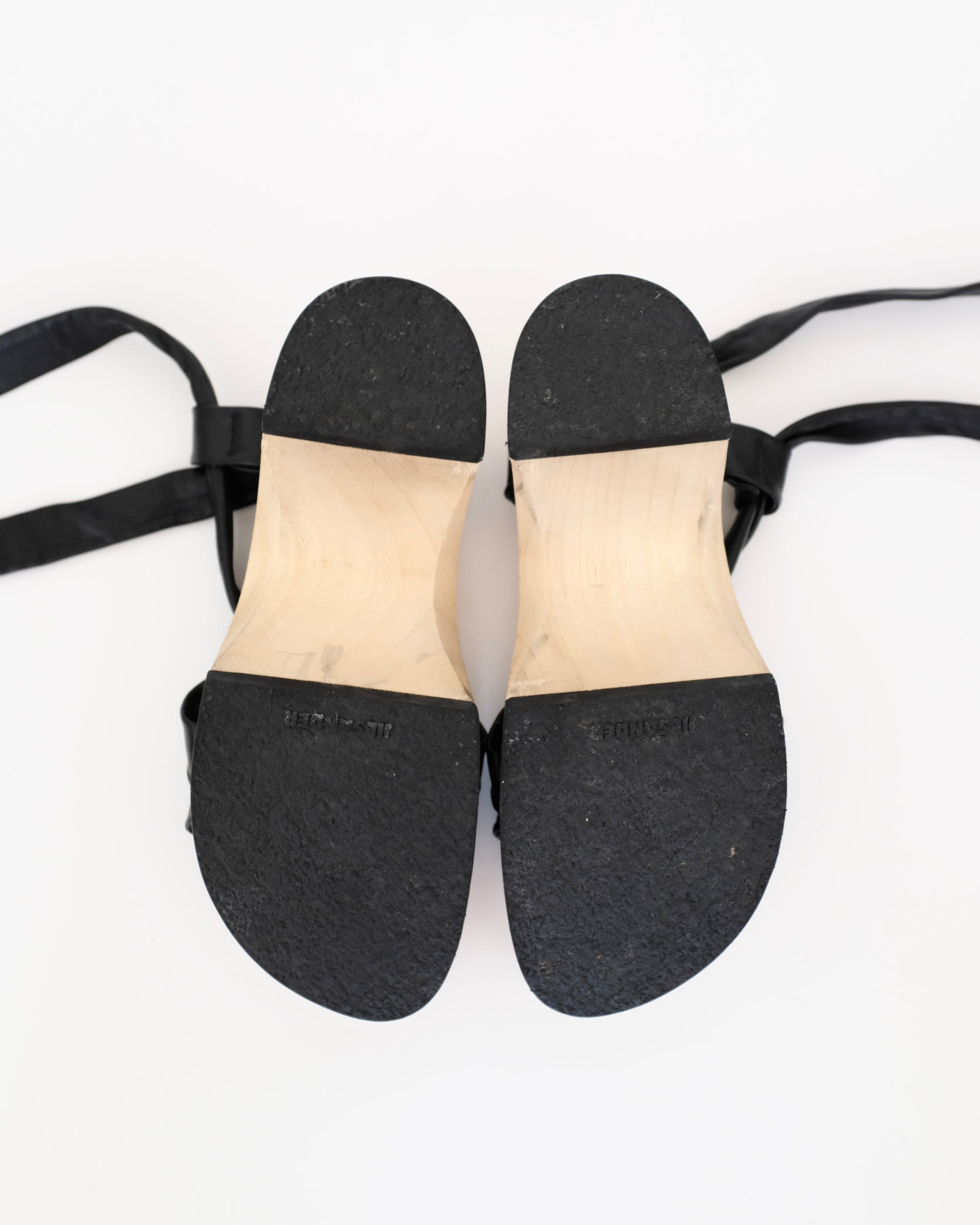 Jil Sander Wood Platform Sandals (36.5)