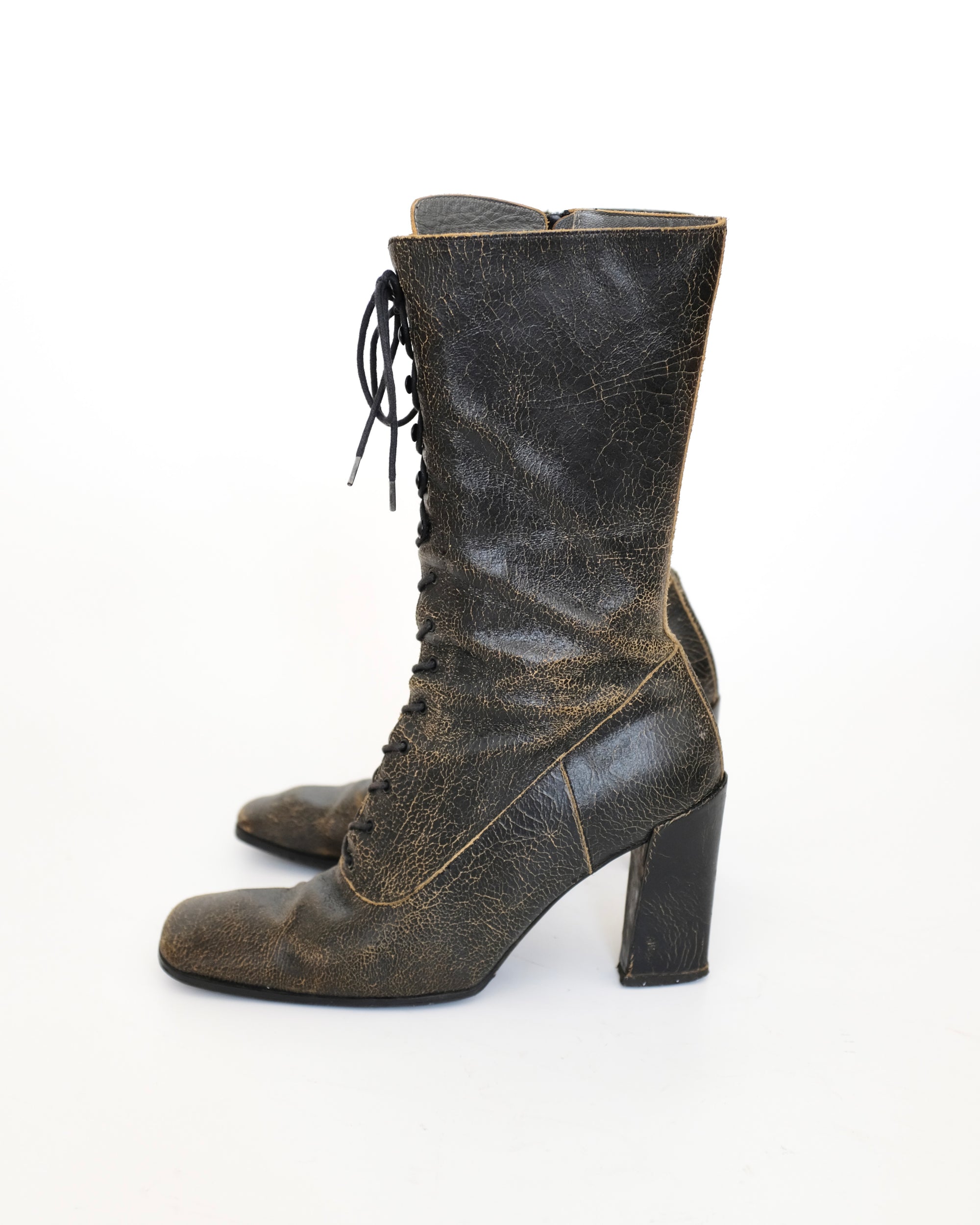 Miu Miu FW2001 Crackle Boots (39.5)