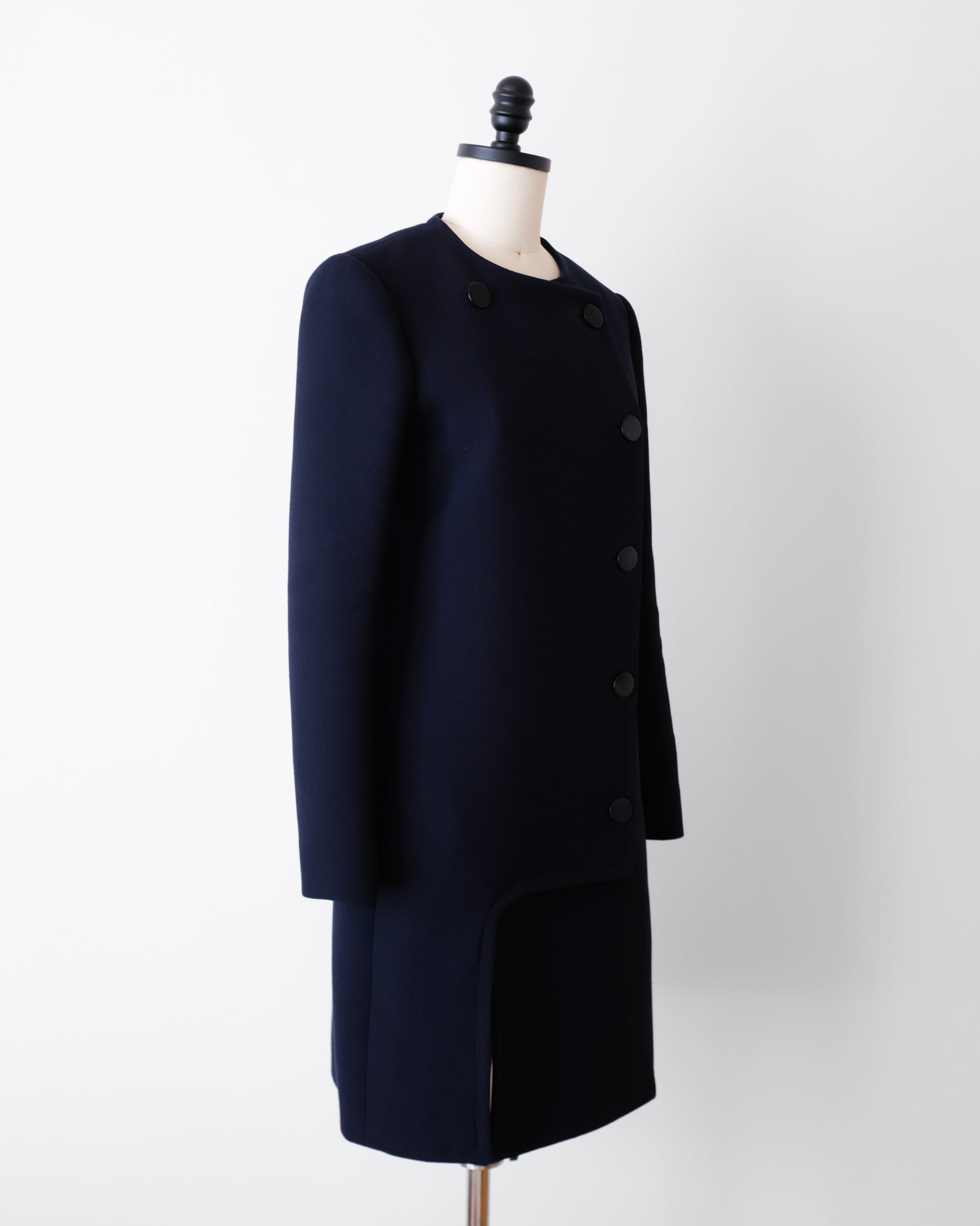 Celine by Phoebe Philo FW2010 Mod Button Coat (XS)