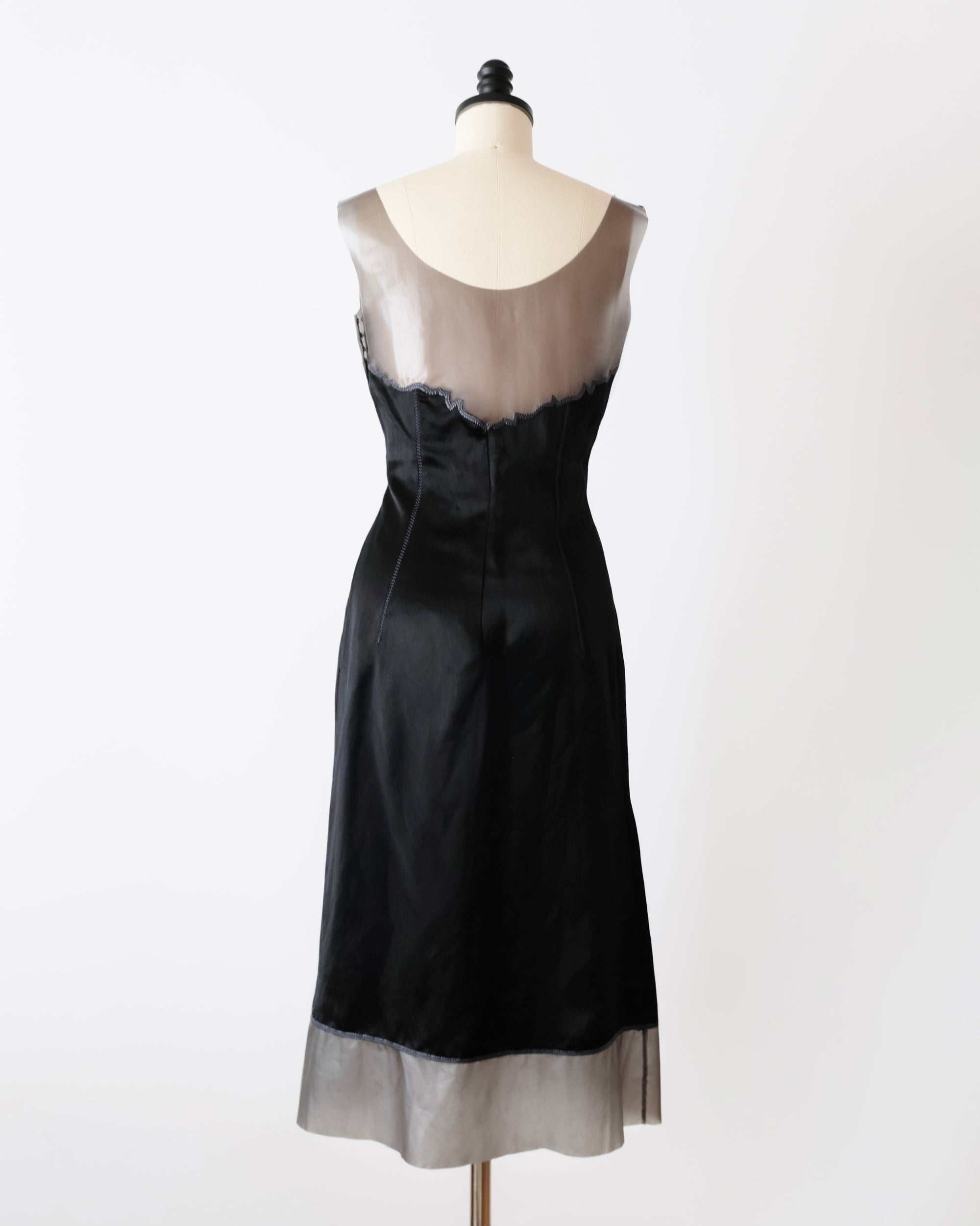 Prada SS1998 Latex Trim Dress (M)