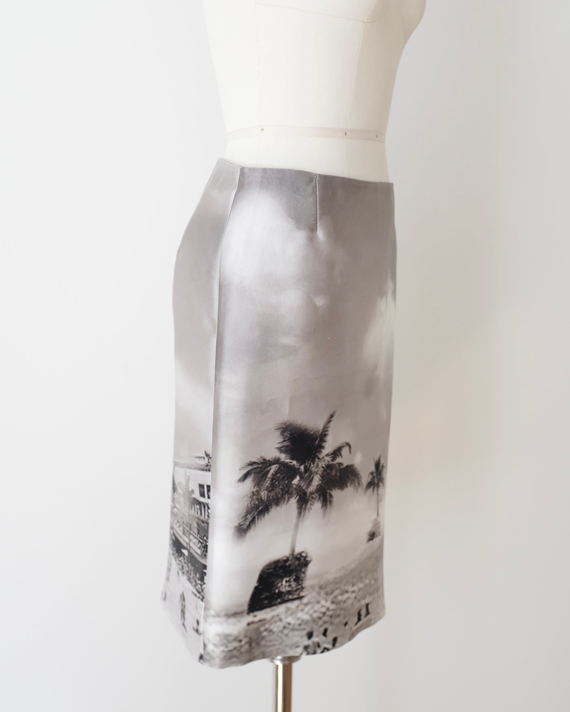 Prada SS2010 Digital Beach Pencil Skirt (XS)