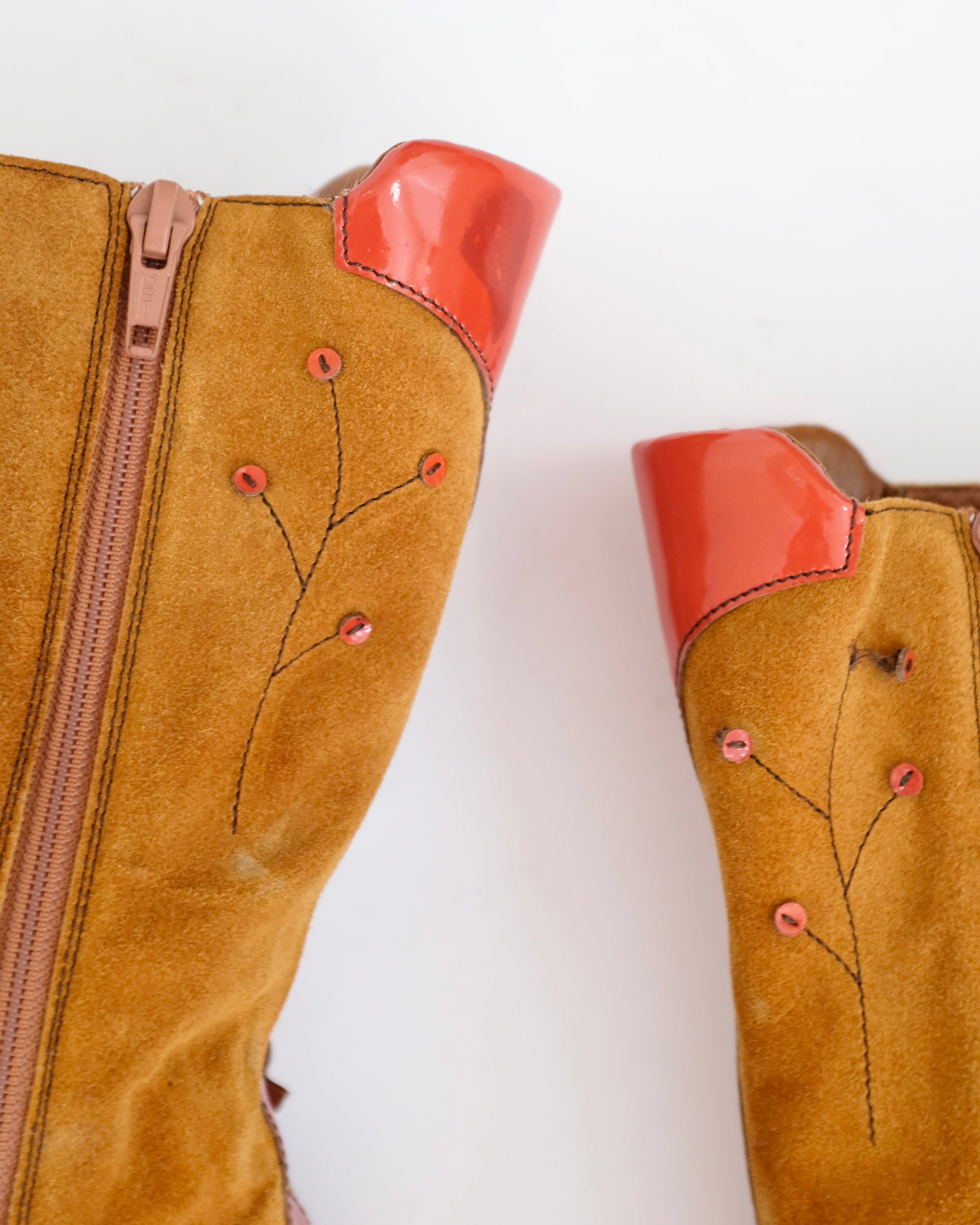 Prada FW1999 Acorn, Leaf, and Bug Boots (38.5)