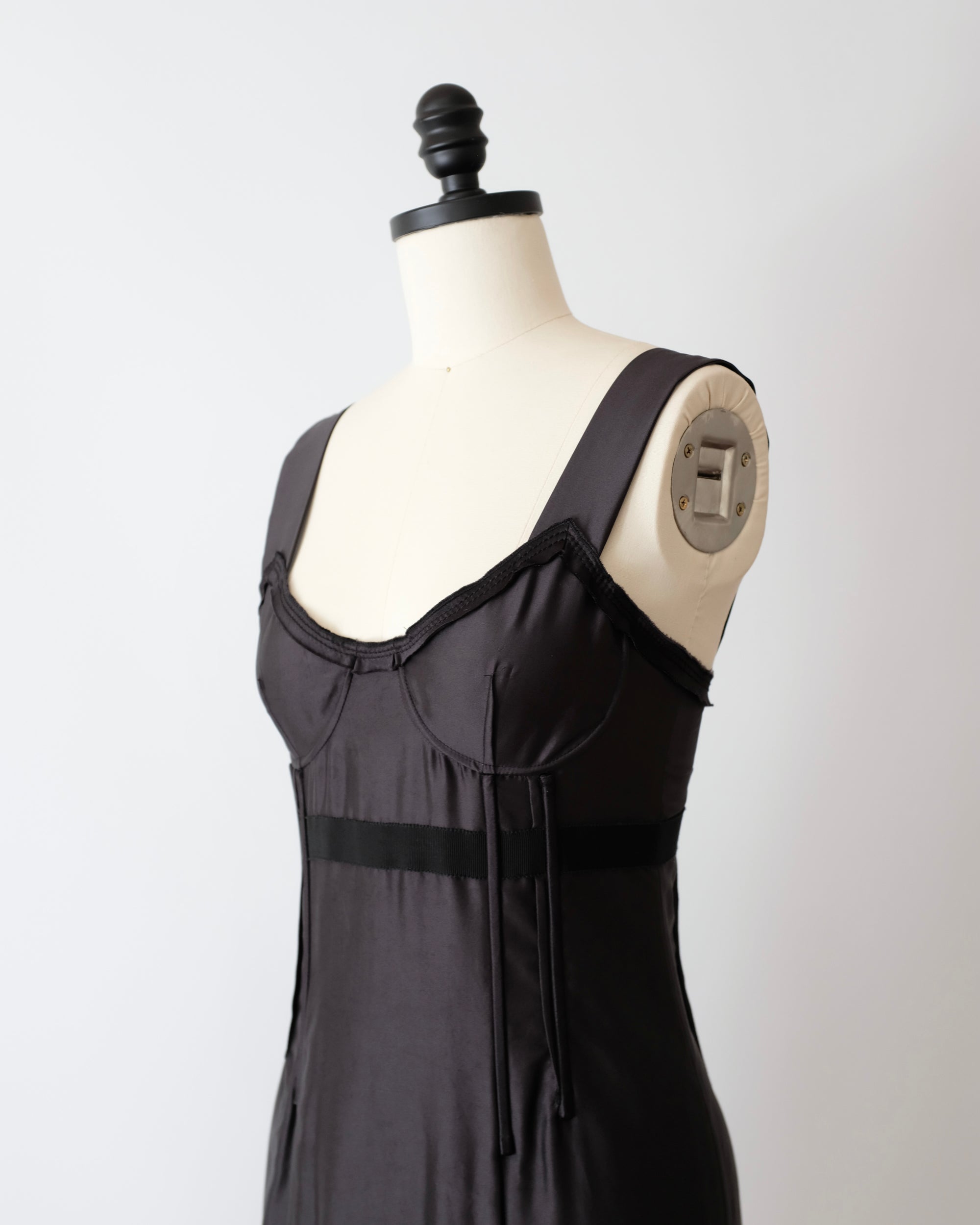 Prada Black Silk Corset Dress (XS)