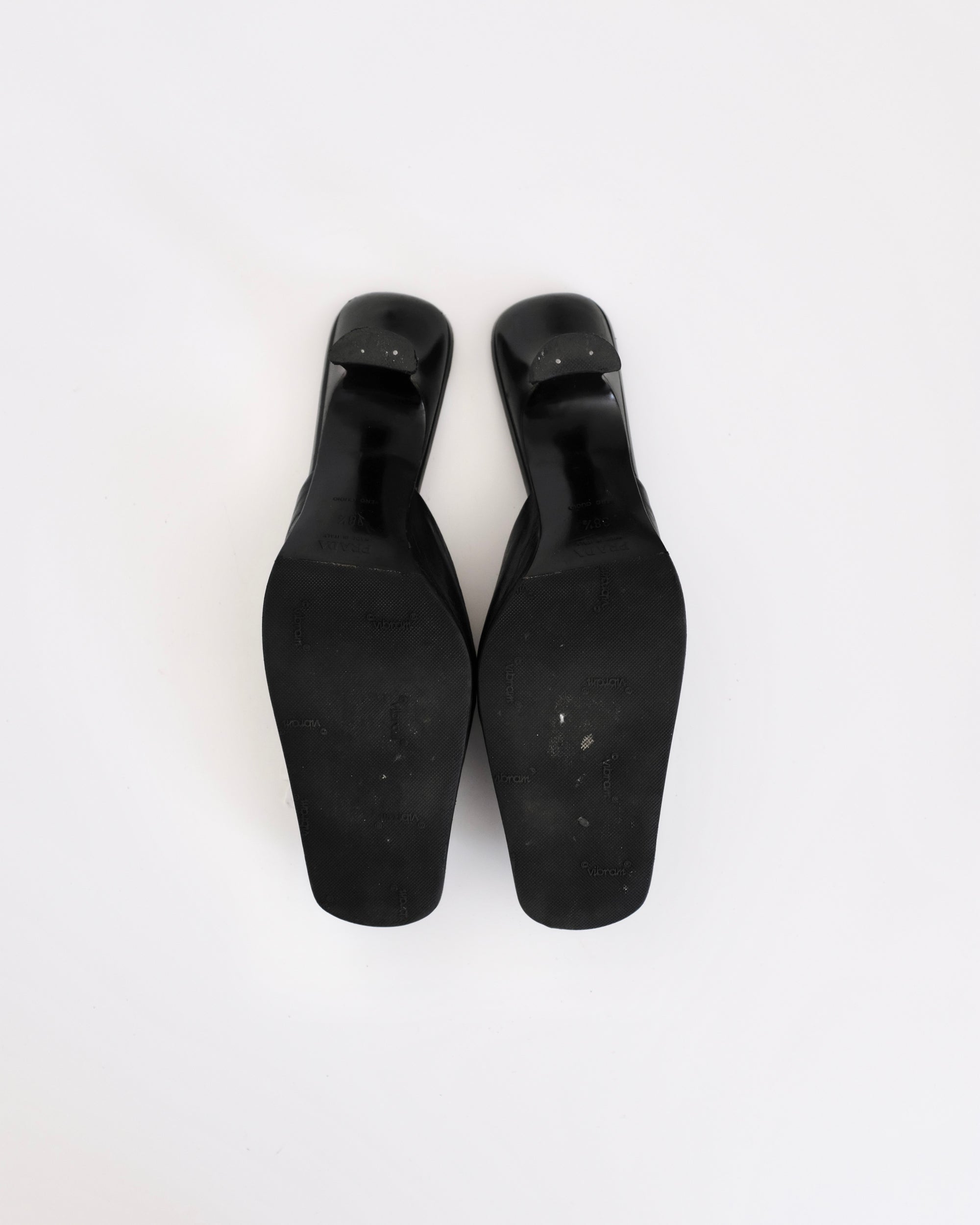 Prada FW2003 Rosette Mules (38.5)
