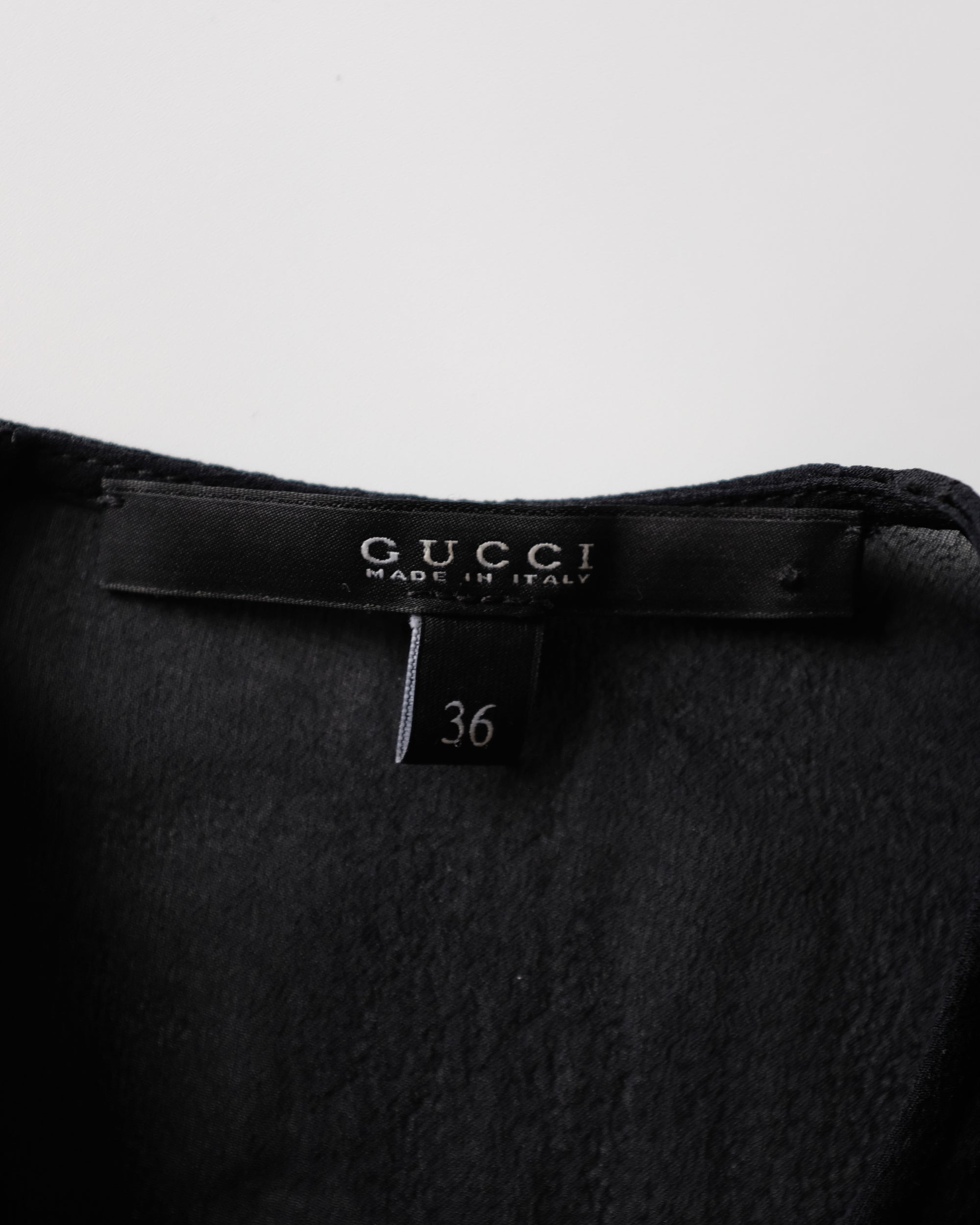 Gucci Pre-Fall 2011 Sheer Mini Dress (XS)