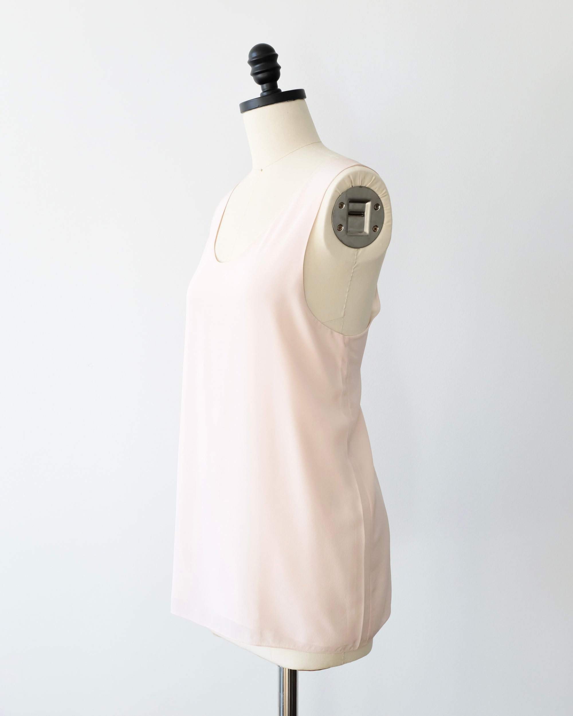 Chloé Silk Blush Pink Tank Top (M)