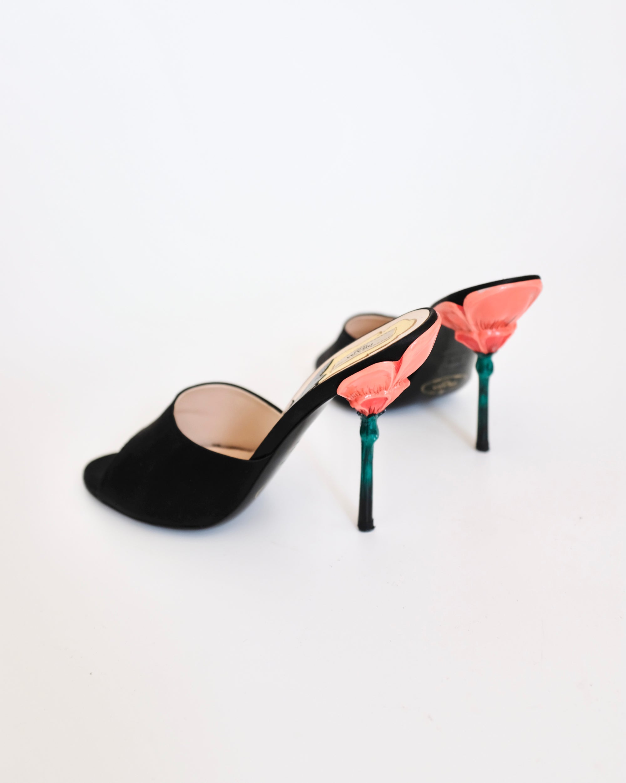 Prada SS2008 Flower Stem Mules (38.5)