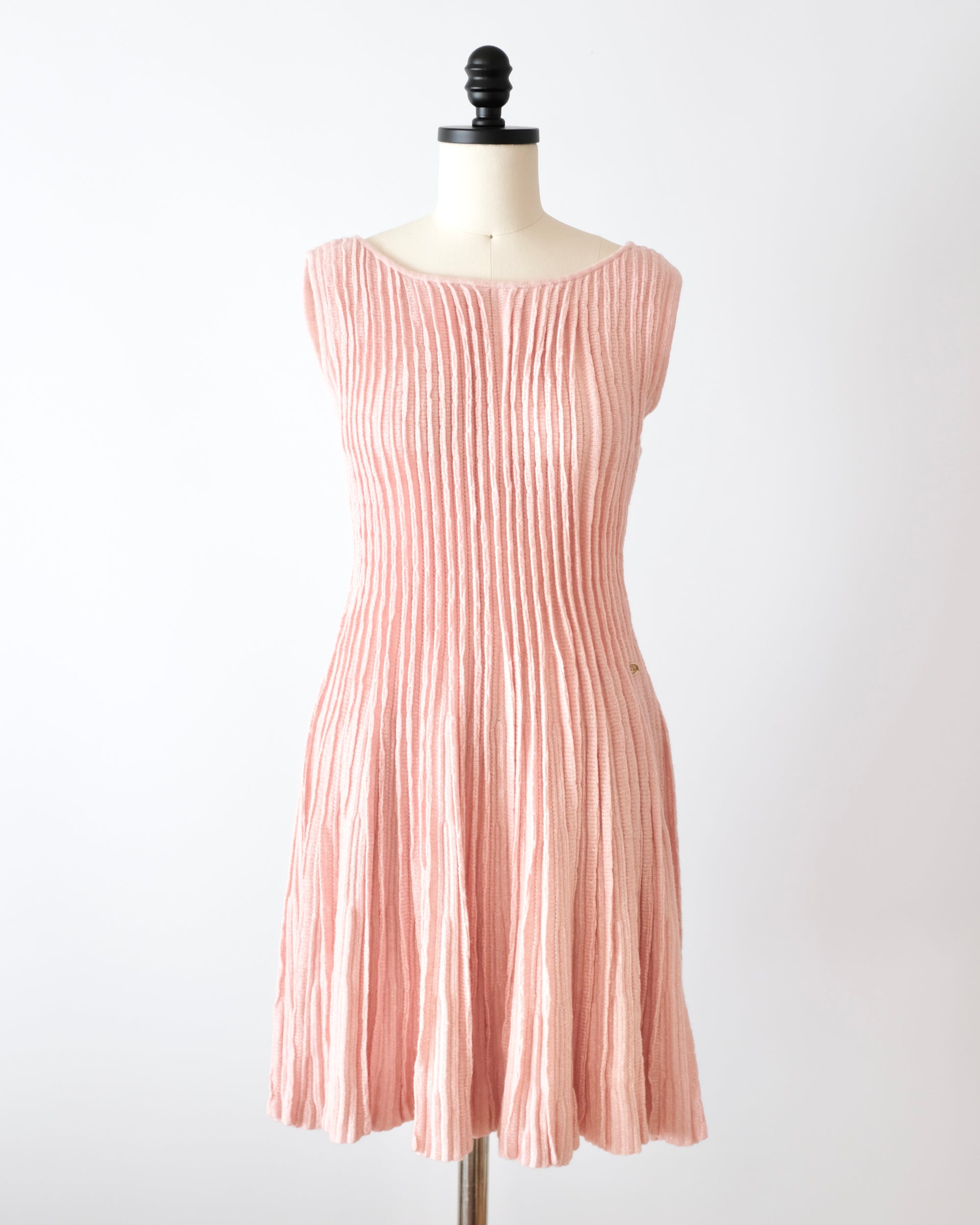 Chanel Resort 2013 Pink Pleated Mini Dress (S)