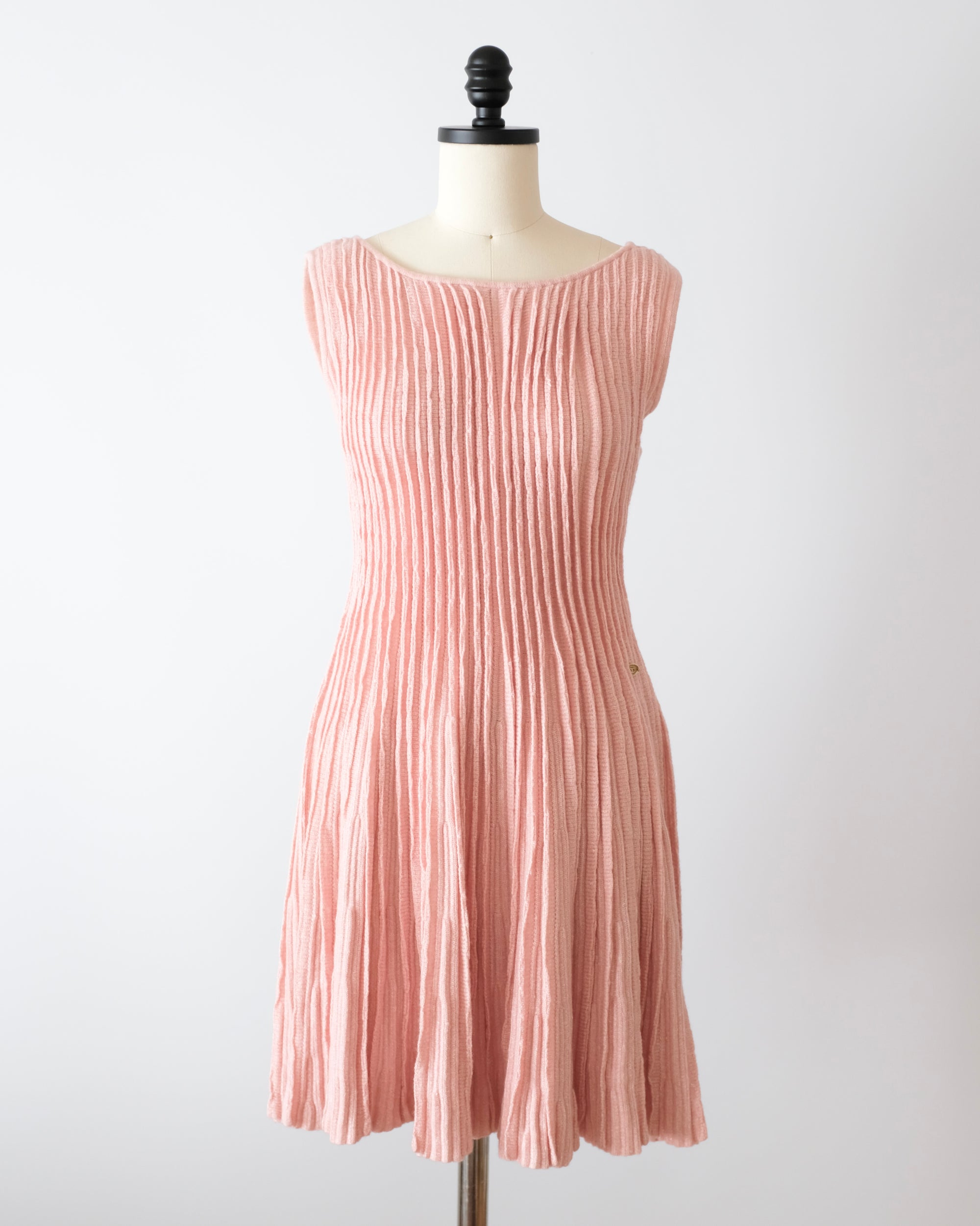 Chanel Resort 2013 Pink Pleated Mini Dress (S)