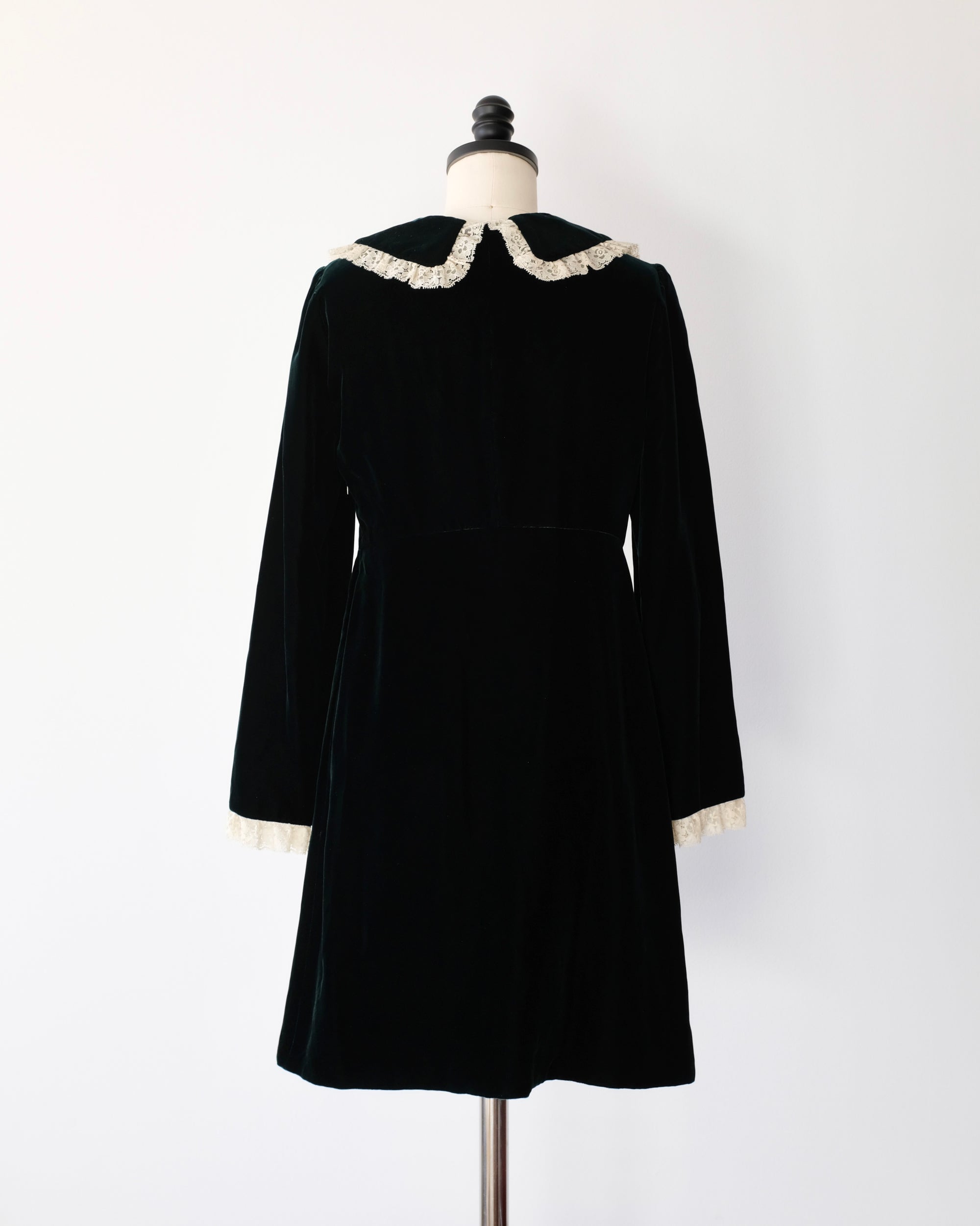 Saint Laurent FW2016 Emerald Velvet Mini Dress (XS)