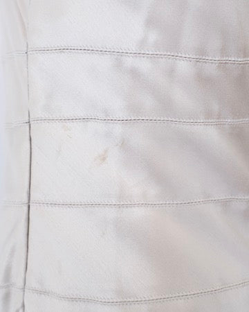 Calvin Klein Collection 1990s Silver Silk Gown (XS)