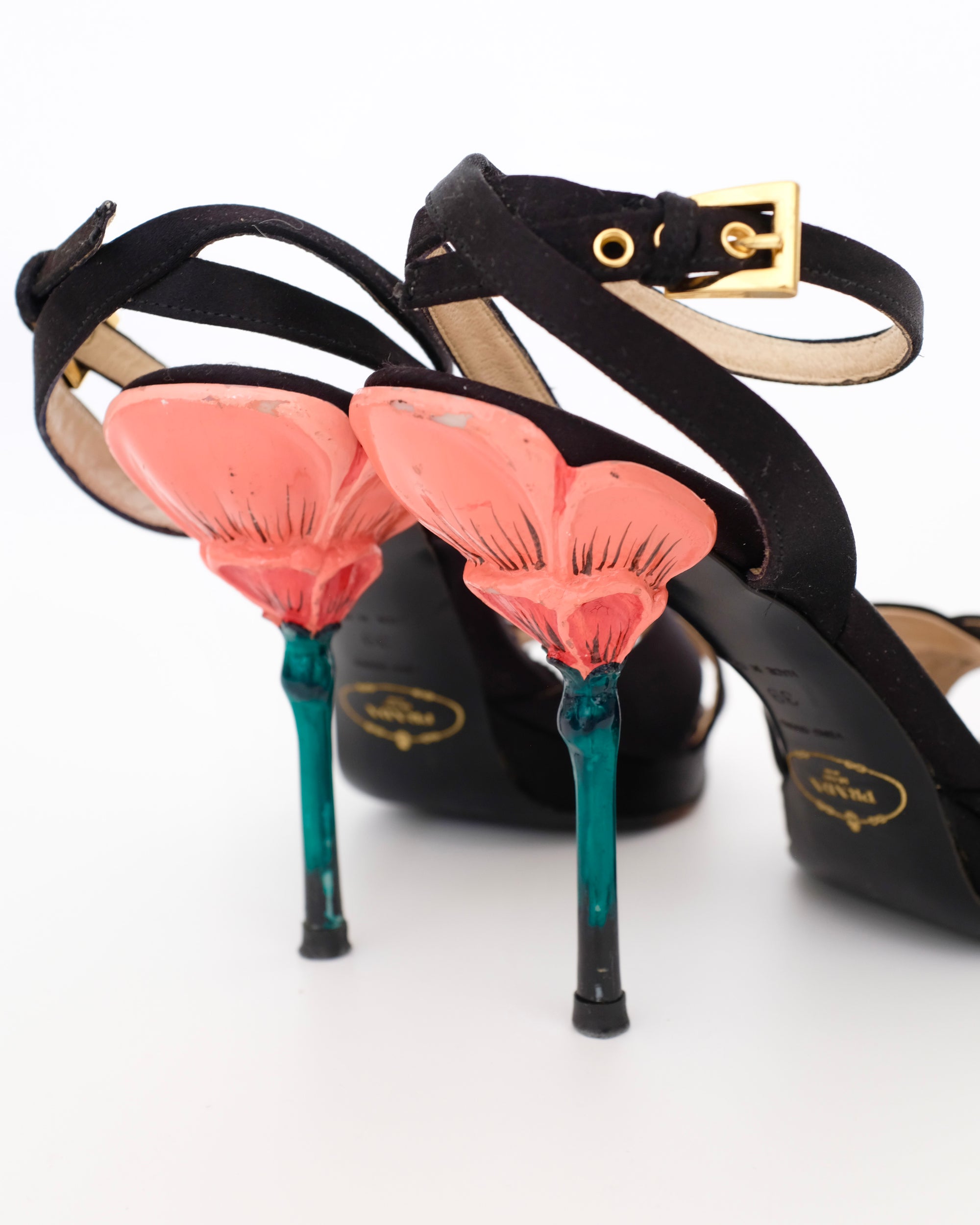 Prada SS2008 Flower Stem Sandals (39)