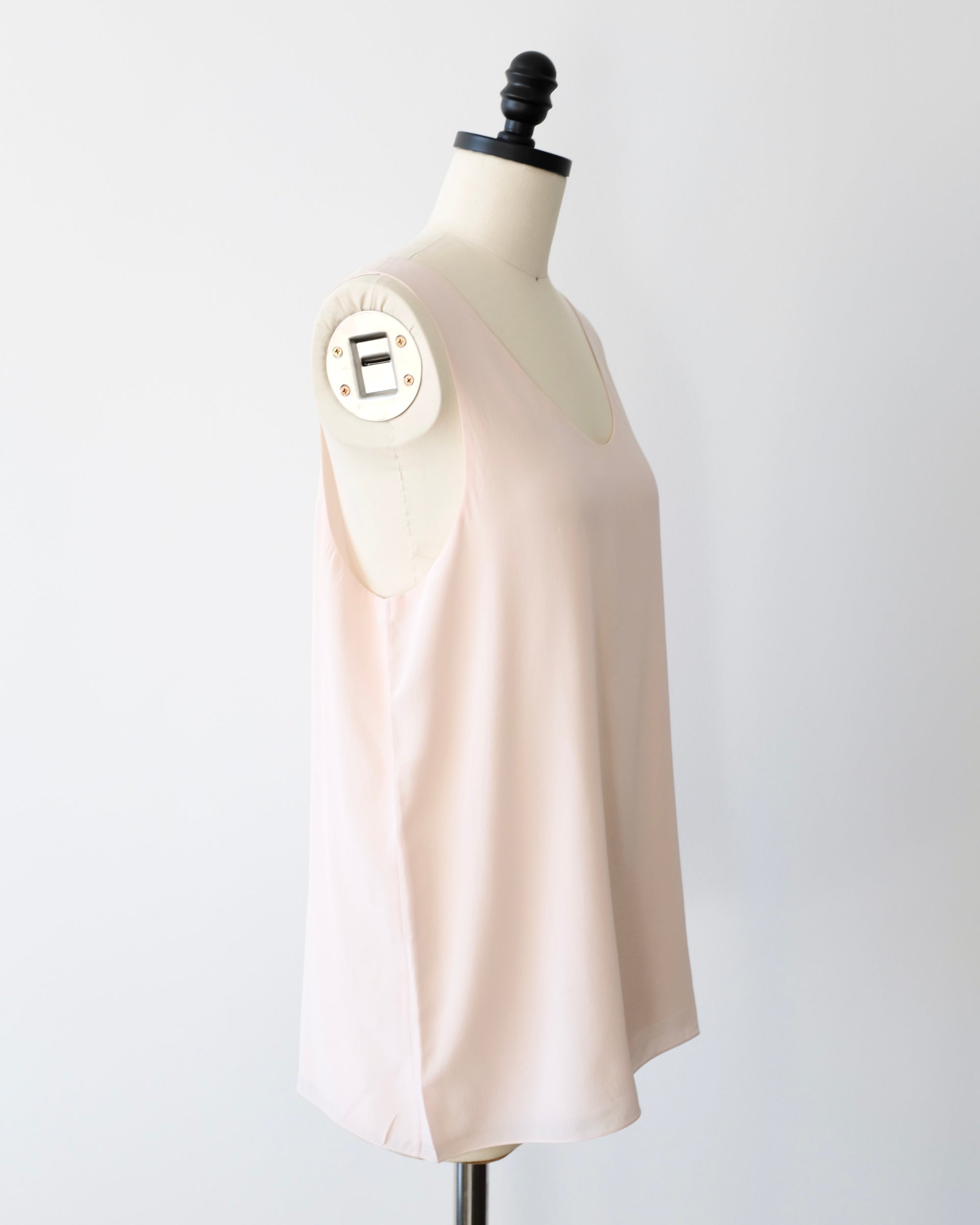 Chloé Silk Blush Pink Tank Top (M)
