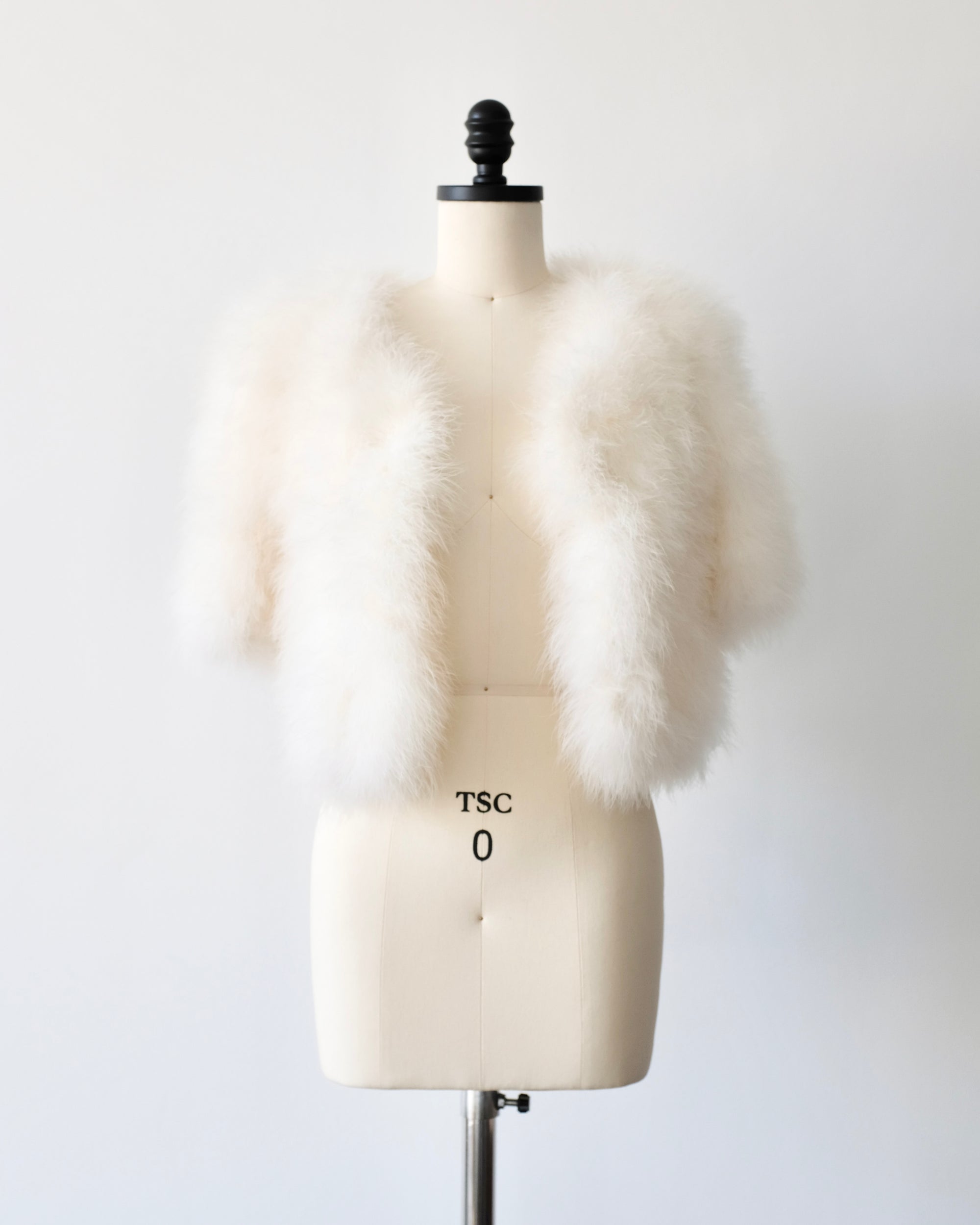 Vintage Marabou Feather Bolero (S)