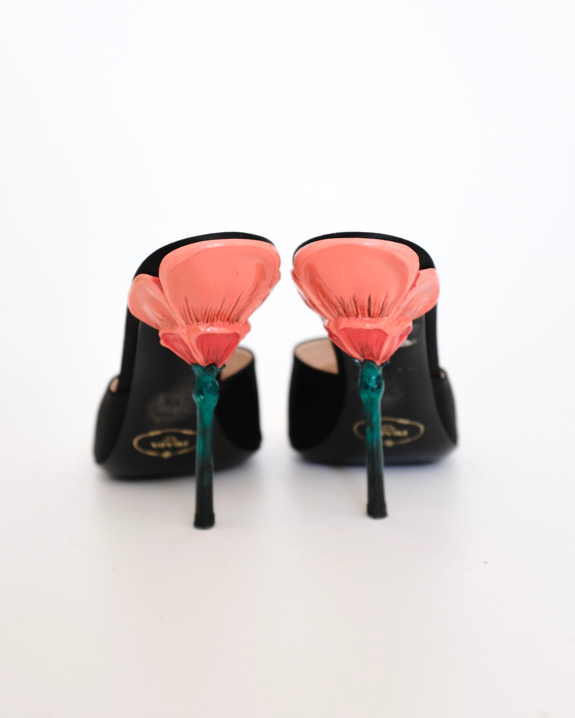 Prada SS2008 Flower Stem Mules (38.5)