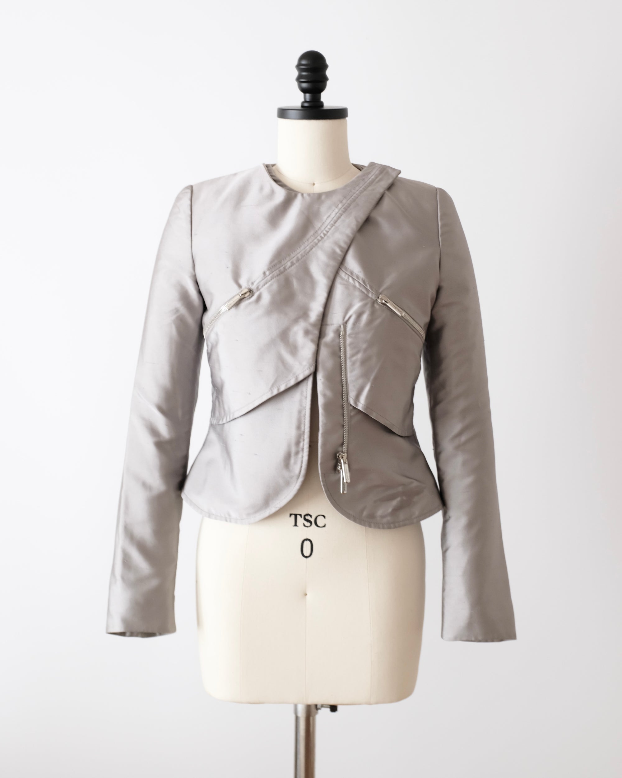 Giorgio Armani Silver Silk Jacket (XS)