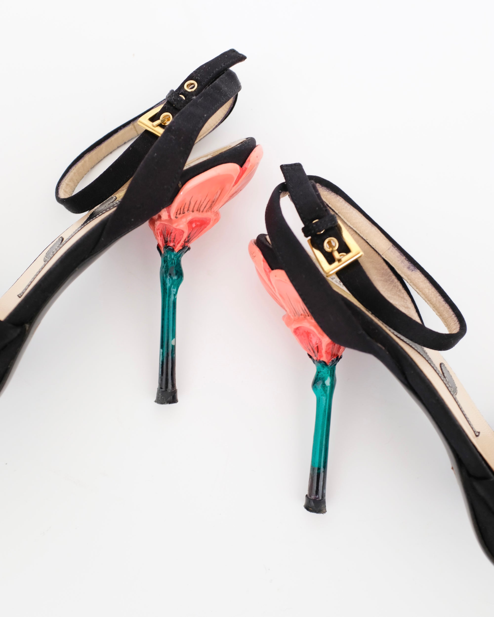 Prada SS2008 Flower Stem Sandals (39)