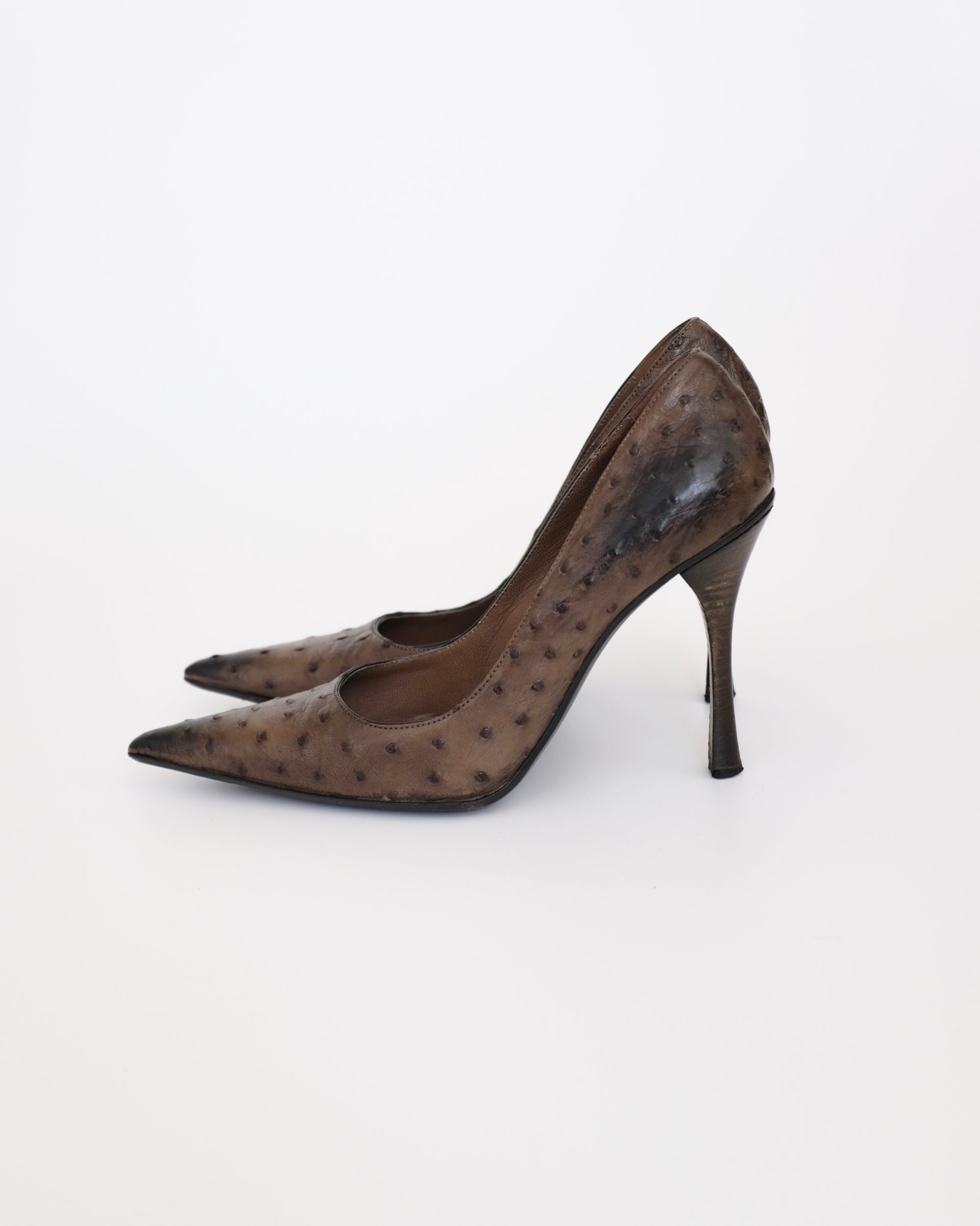 Gucci by Tom Ford Ostrich Heels (38)