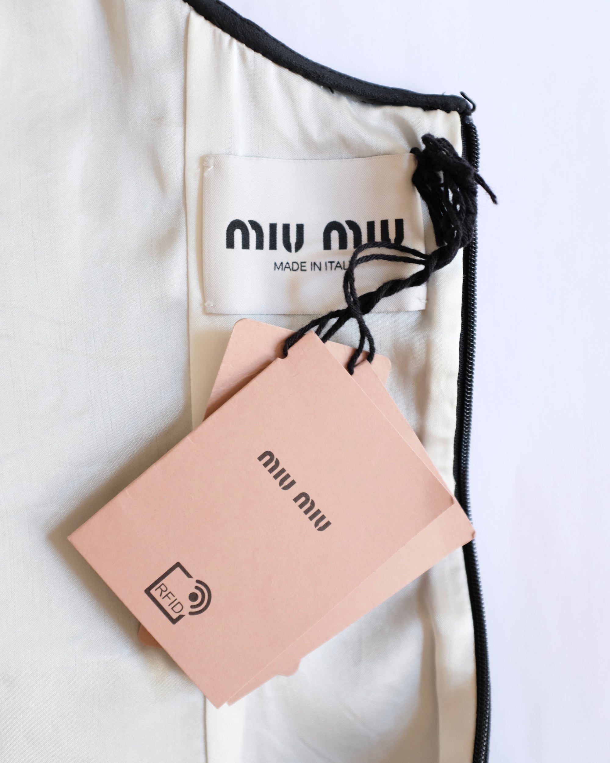 Miu Miu SS2022 Embellished Wool Dress (XS)