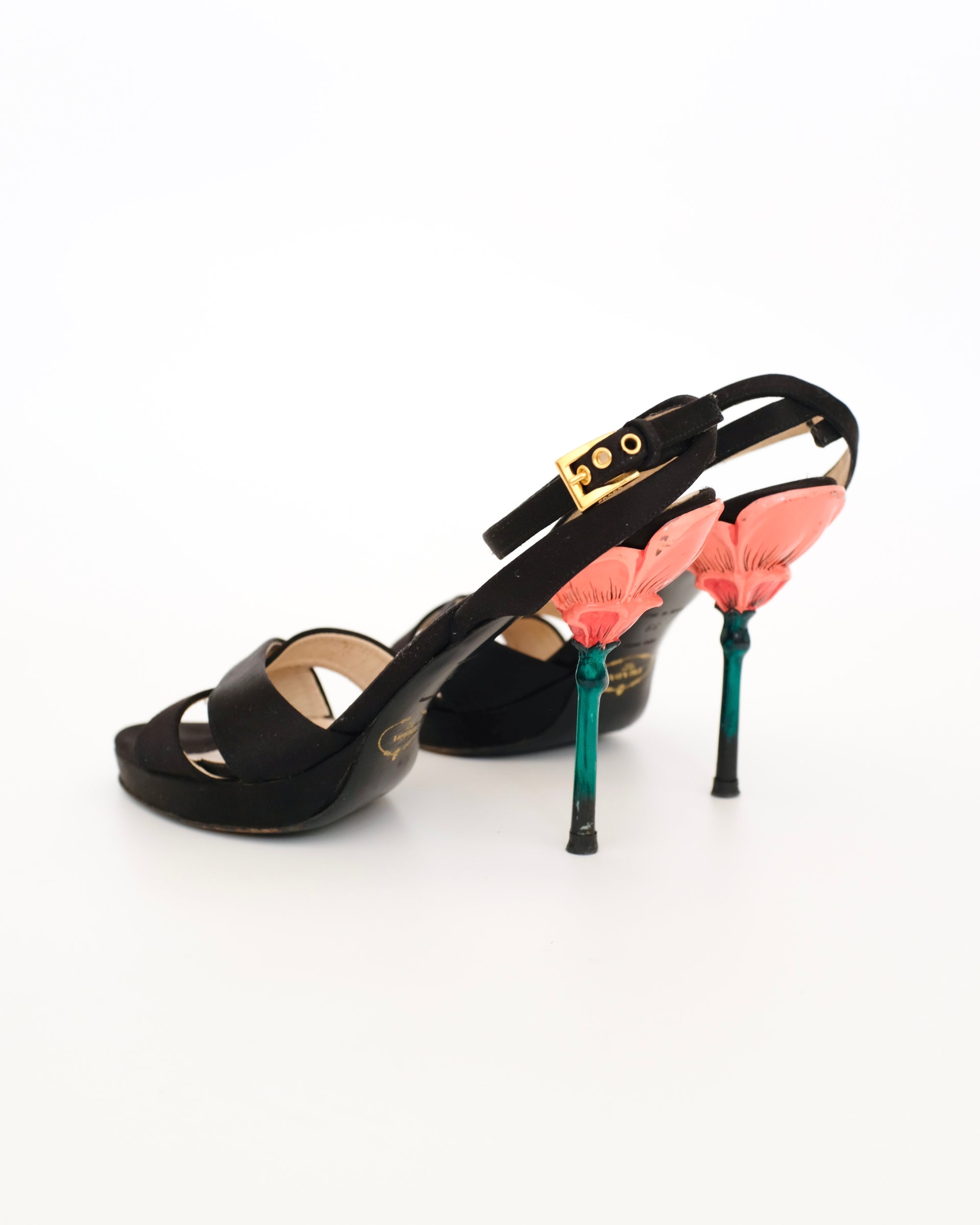 Prada SS2008 Flower Stem Sandals (39)
