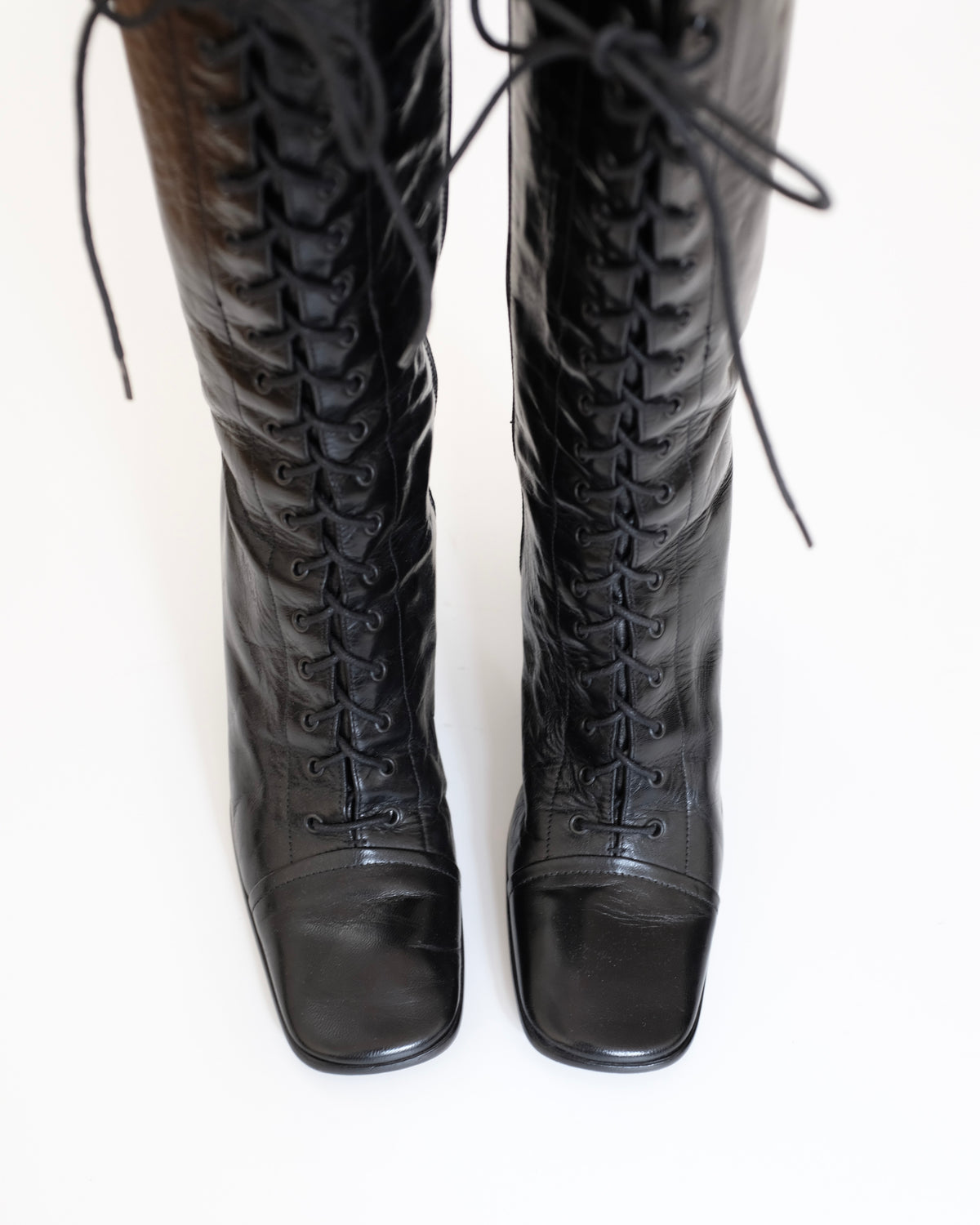 Prada FW2001 Black Victorian Boots (37.5)