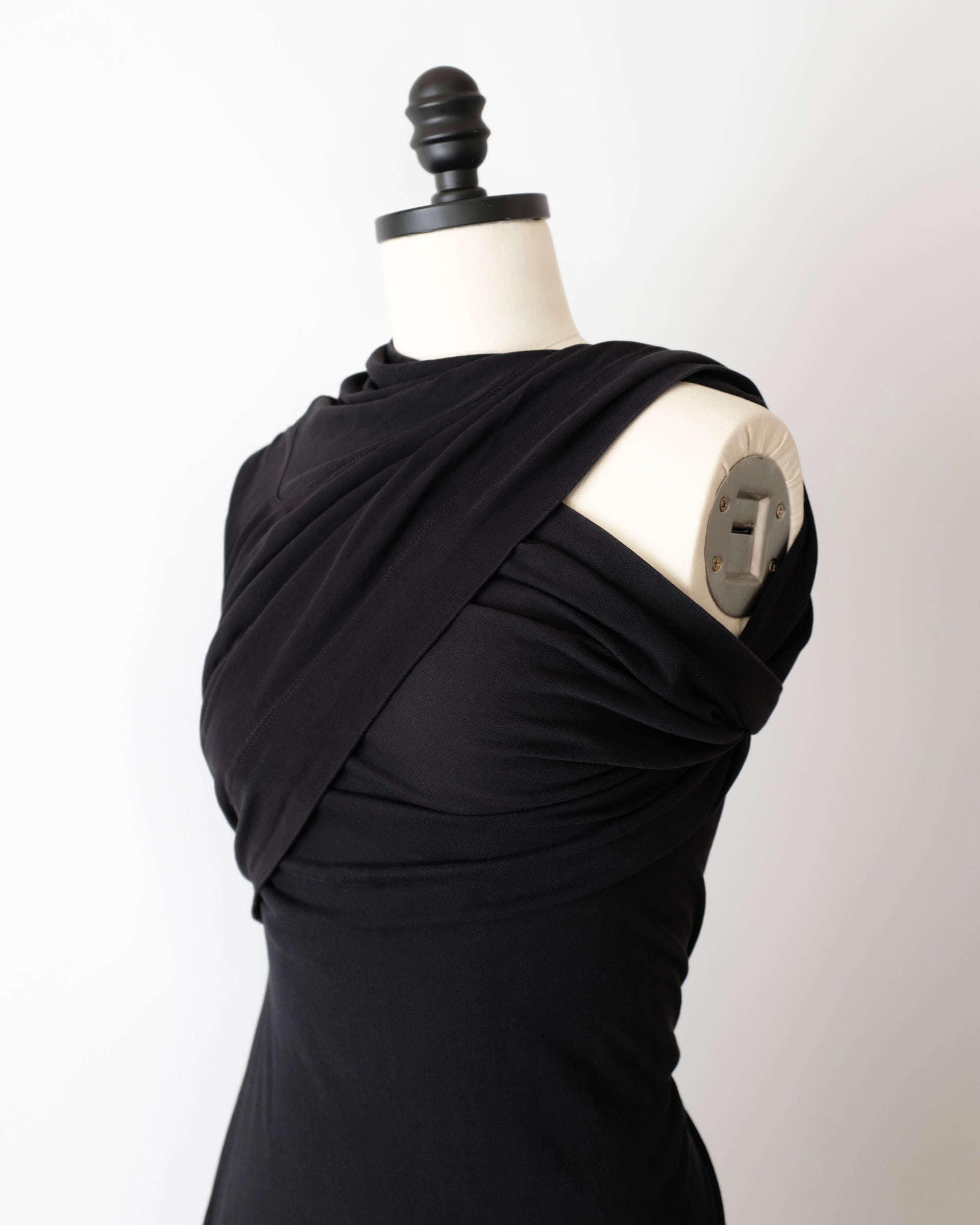 Rick Owens Draped Jersey Mini Dress (S)