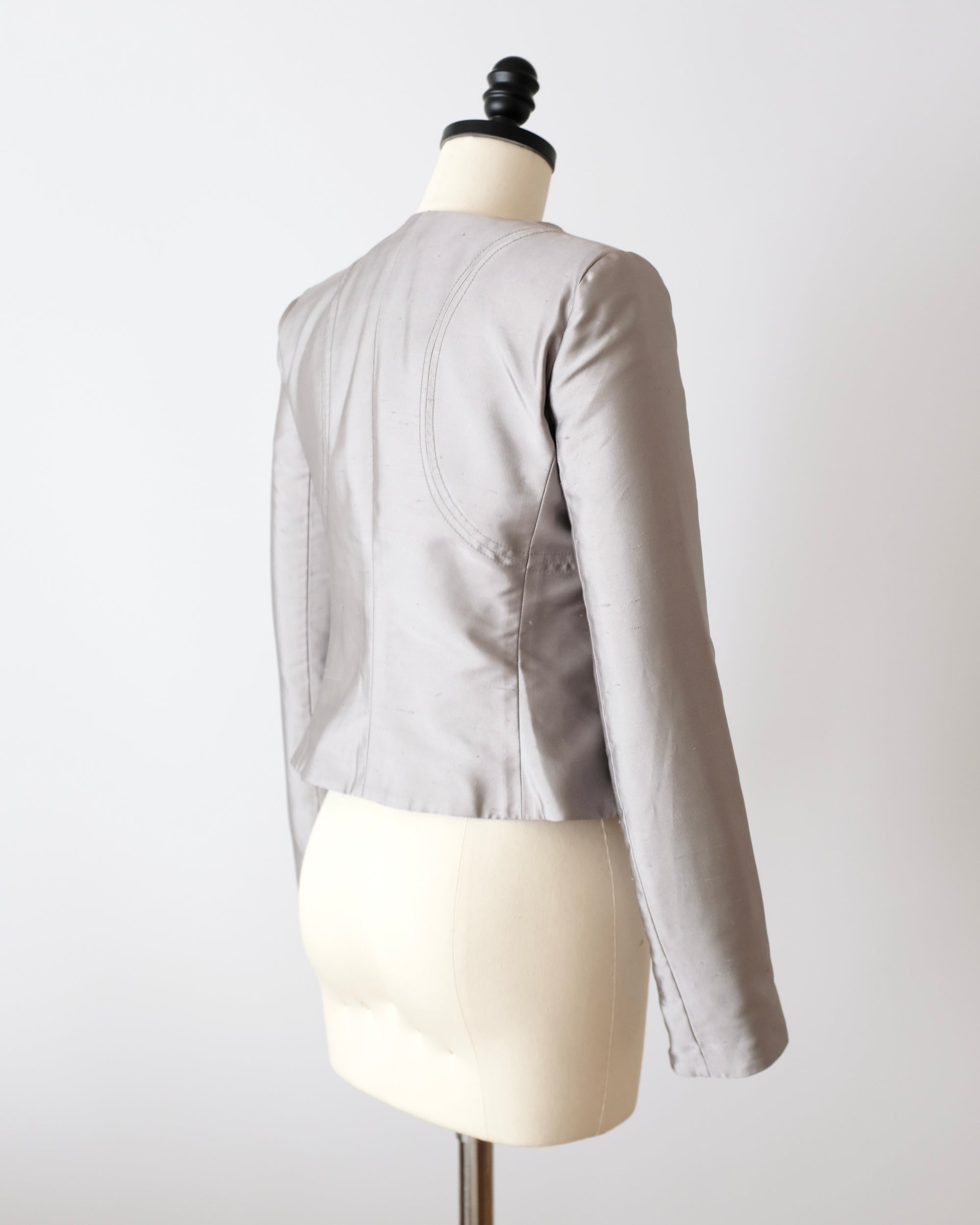 Giorgio Armani Silver Silk Jacket (XS)