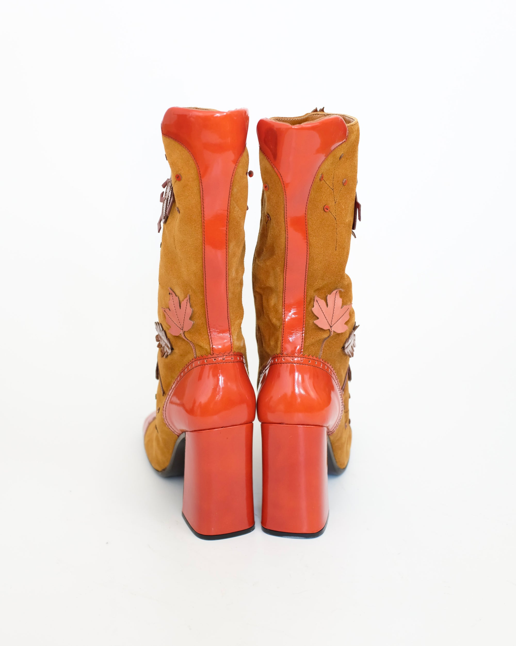 Prada FW1999 Acorn, Leaf, and Bug Boots (38.5)