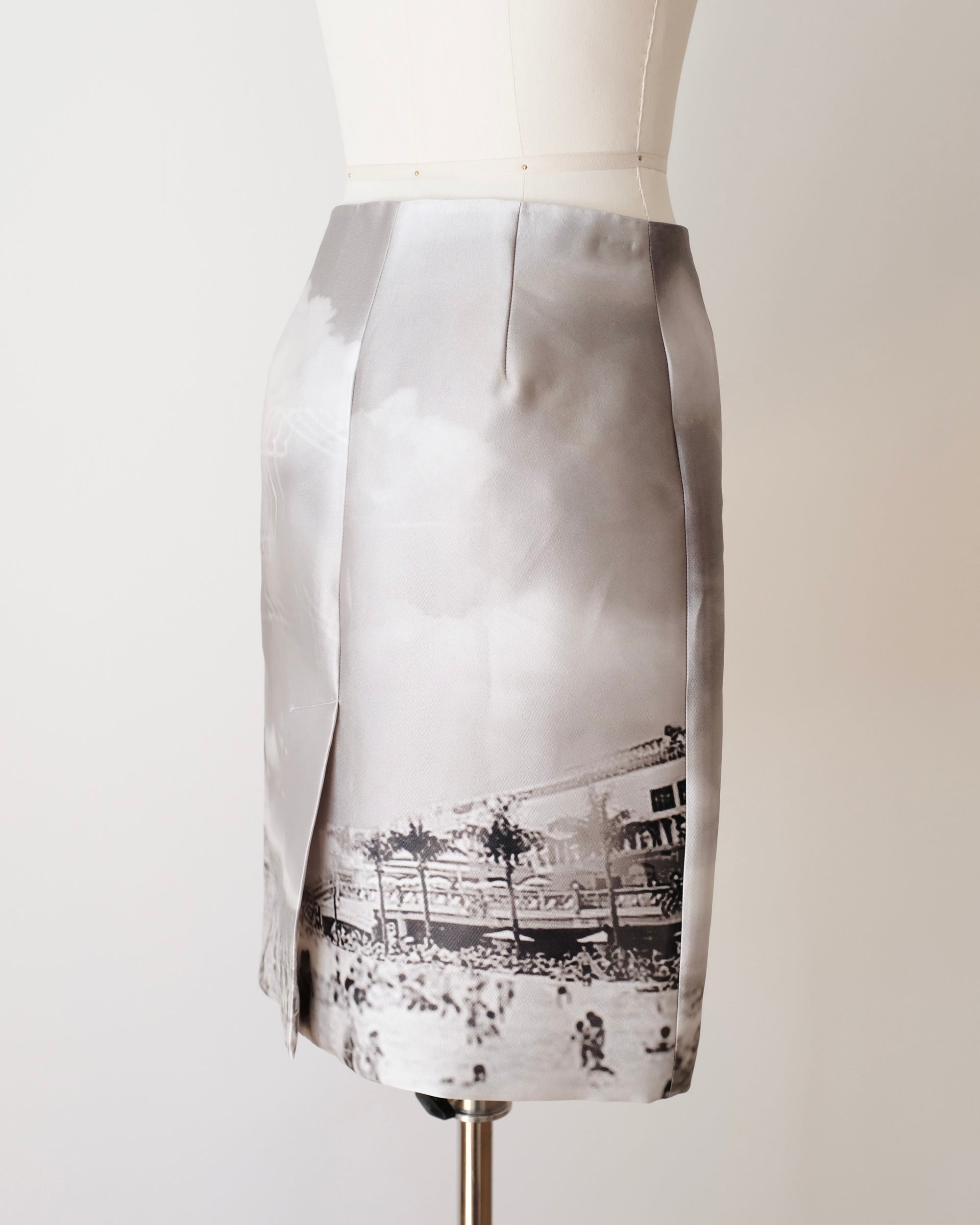 Prada SS2010 Digital Beach Pencil Skirt (XS)