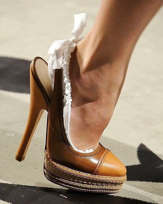 Prada SS2009 Cap Toe Platform Heels (40)
