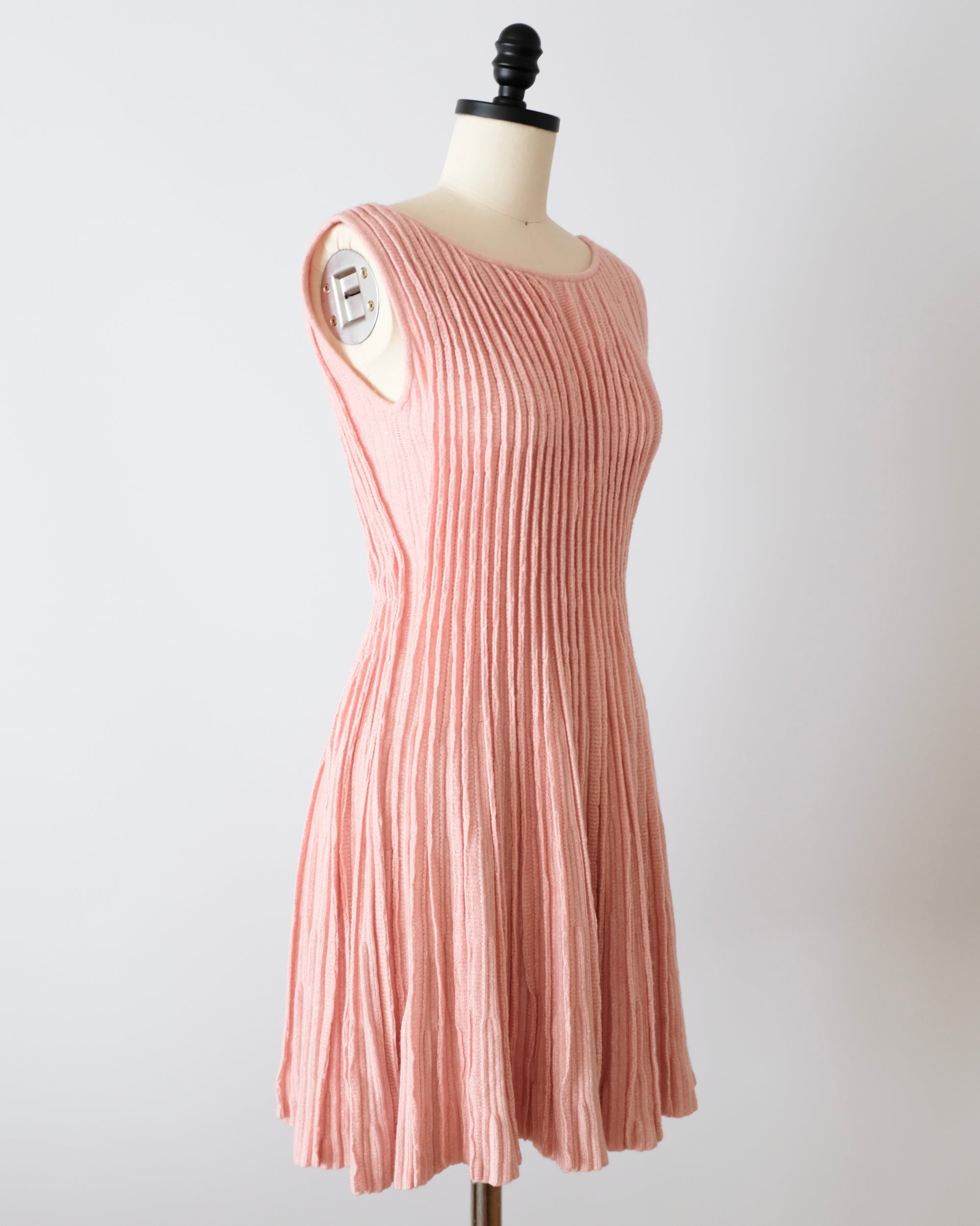 Chanel Resort 2013 Pink Pleated Mini Dress (S)