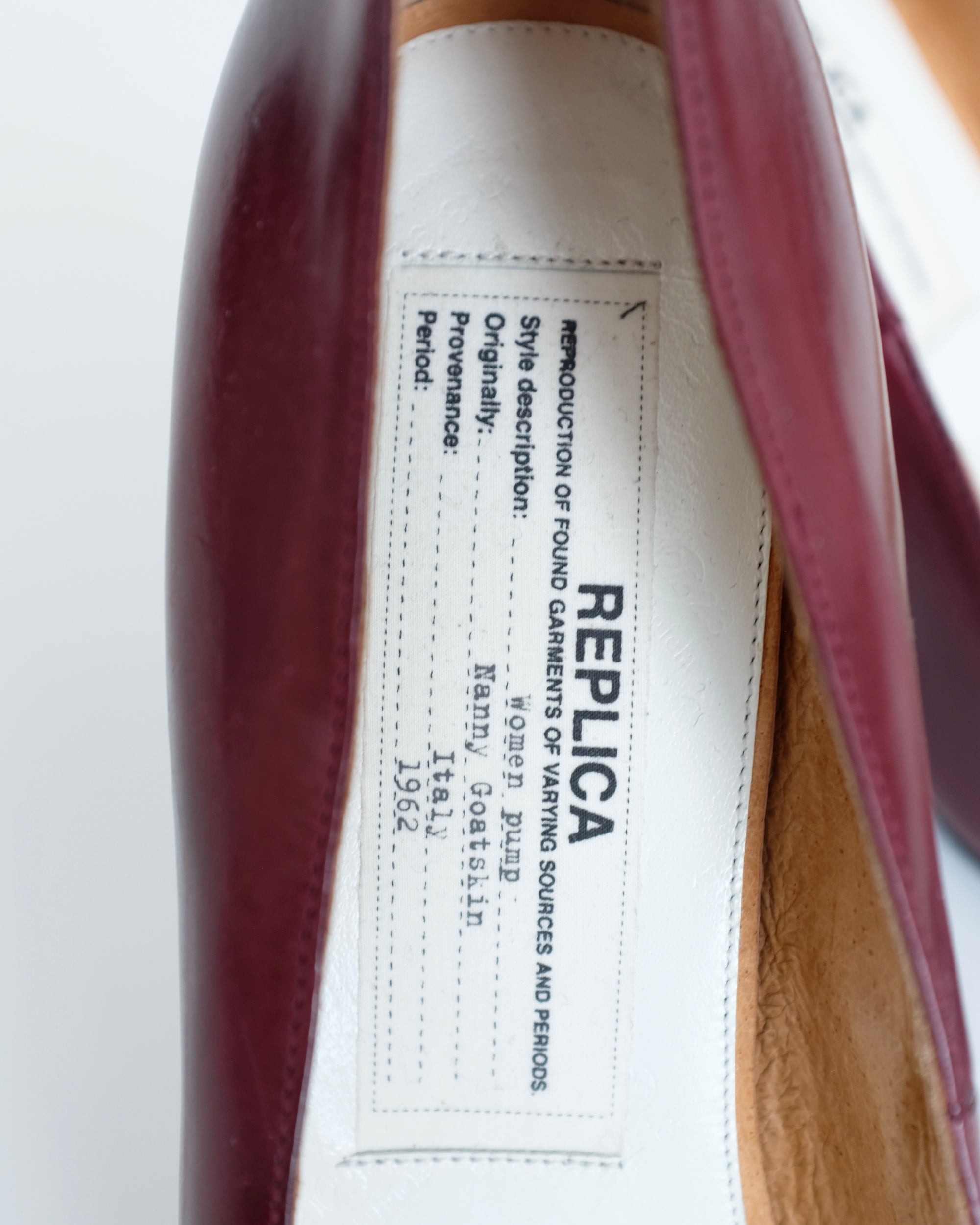 Maison Margiela Burgundy Gradient Heels (37)