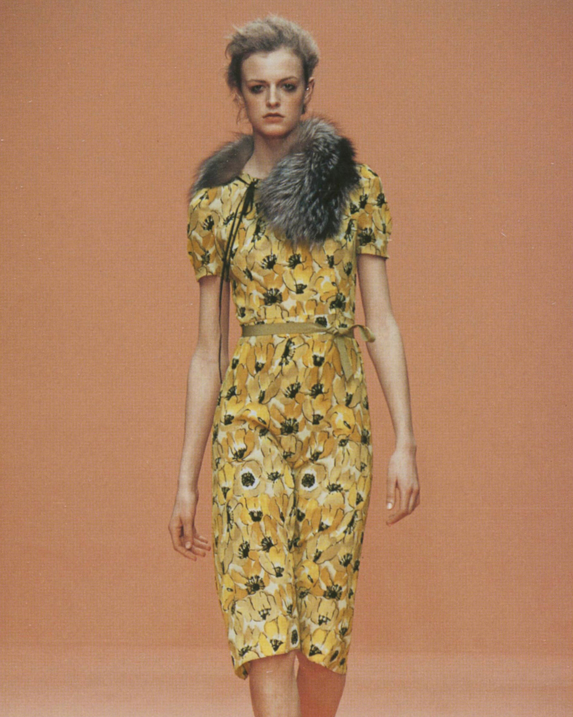 Prada FW2000 Yellow Poppy Dress (S)