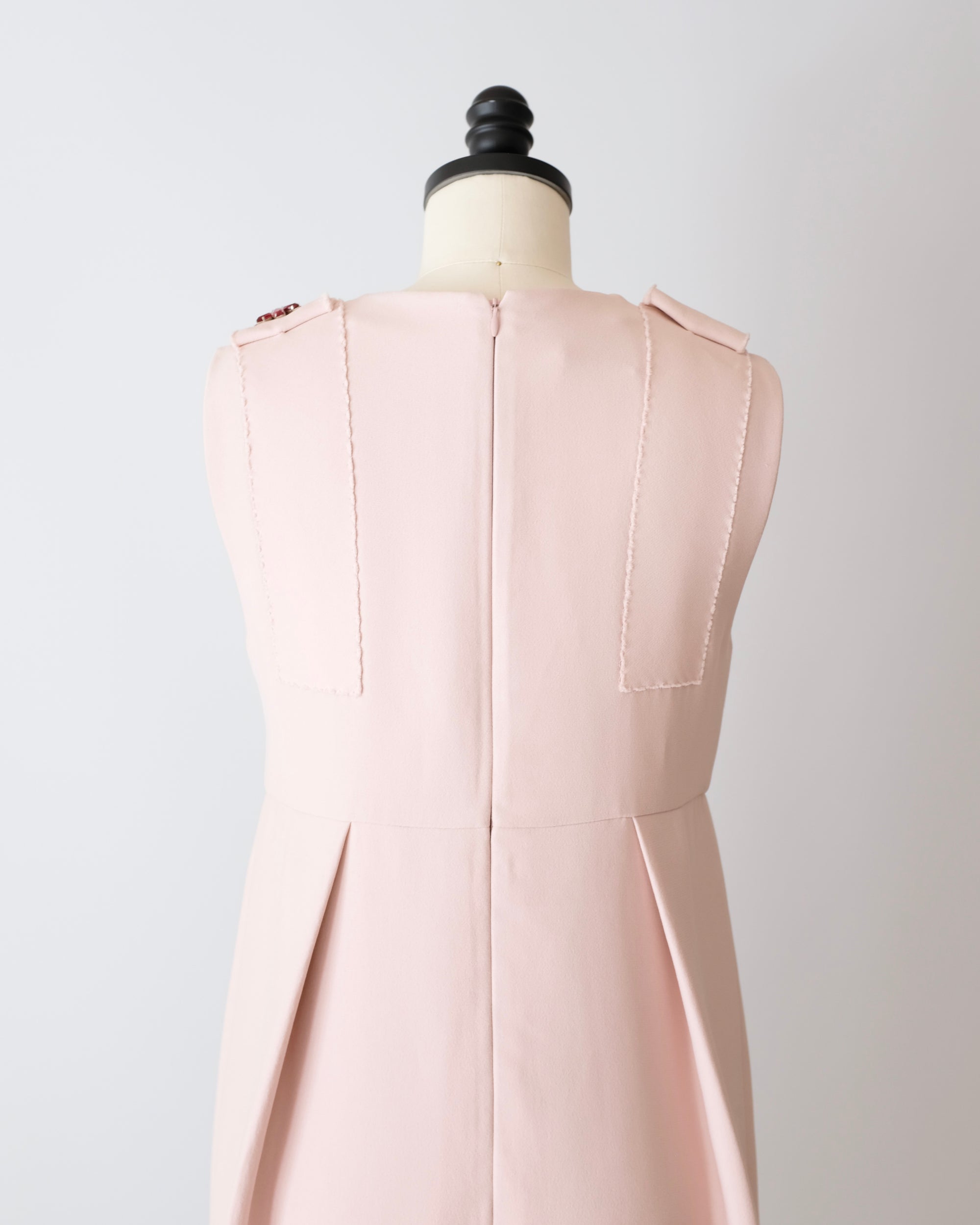 Prada FW2015 Embellished Pink Dress (S)