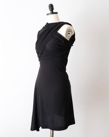 Rick Owens Draped Jersey Mini Dress (S)