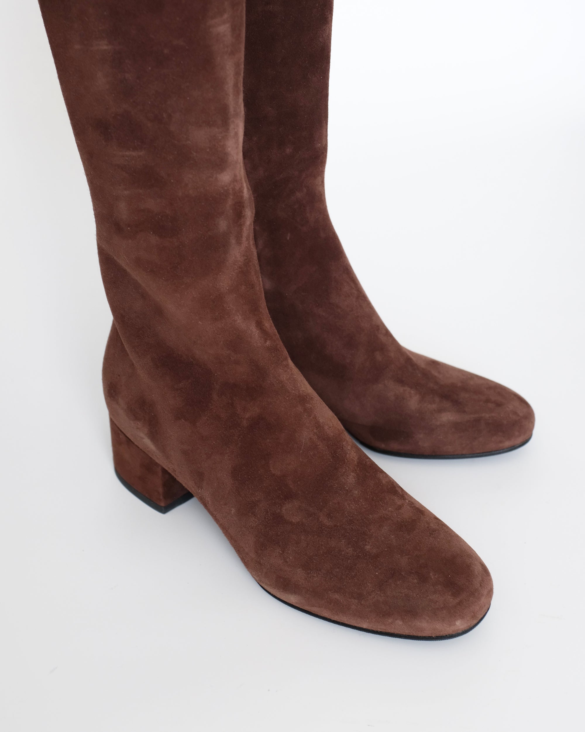 Valentino Suede Riding Boots (38)