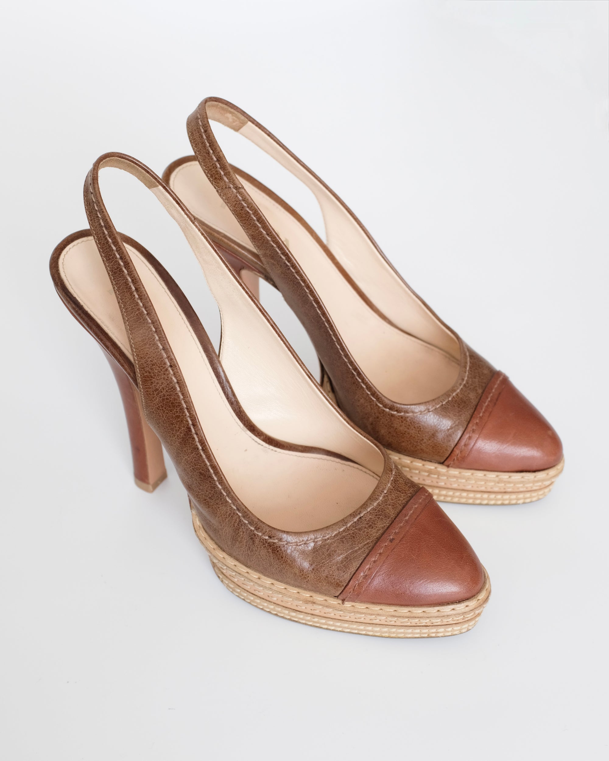 Prada SS2009 Cap Toe Platform Heels (40)
