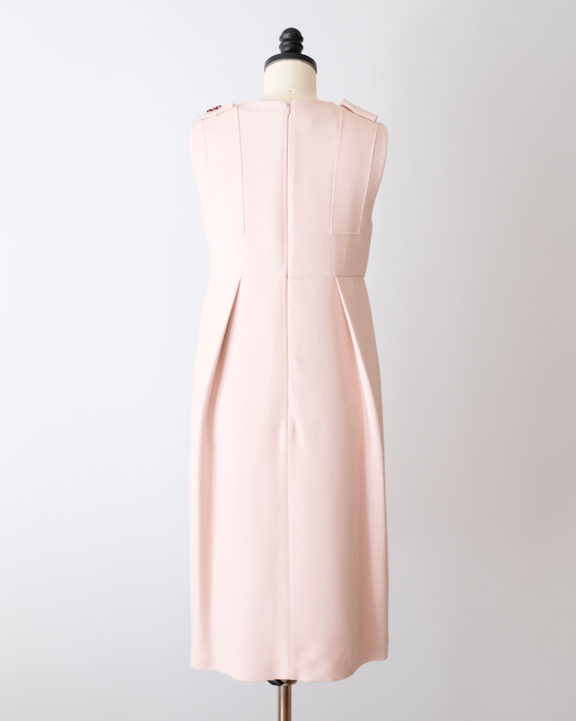 Prada FW2015 Embellished Pink Dress (S)