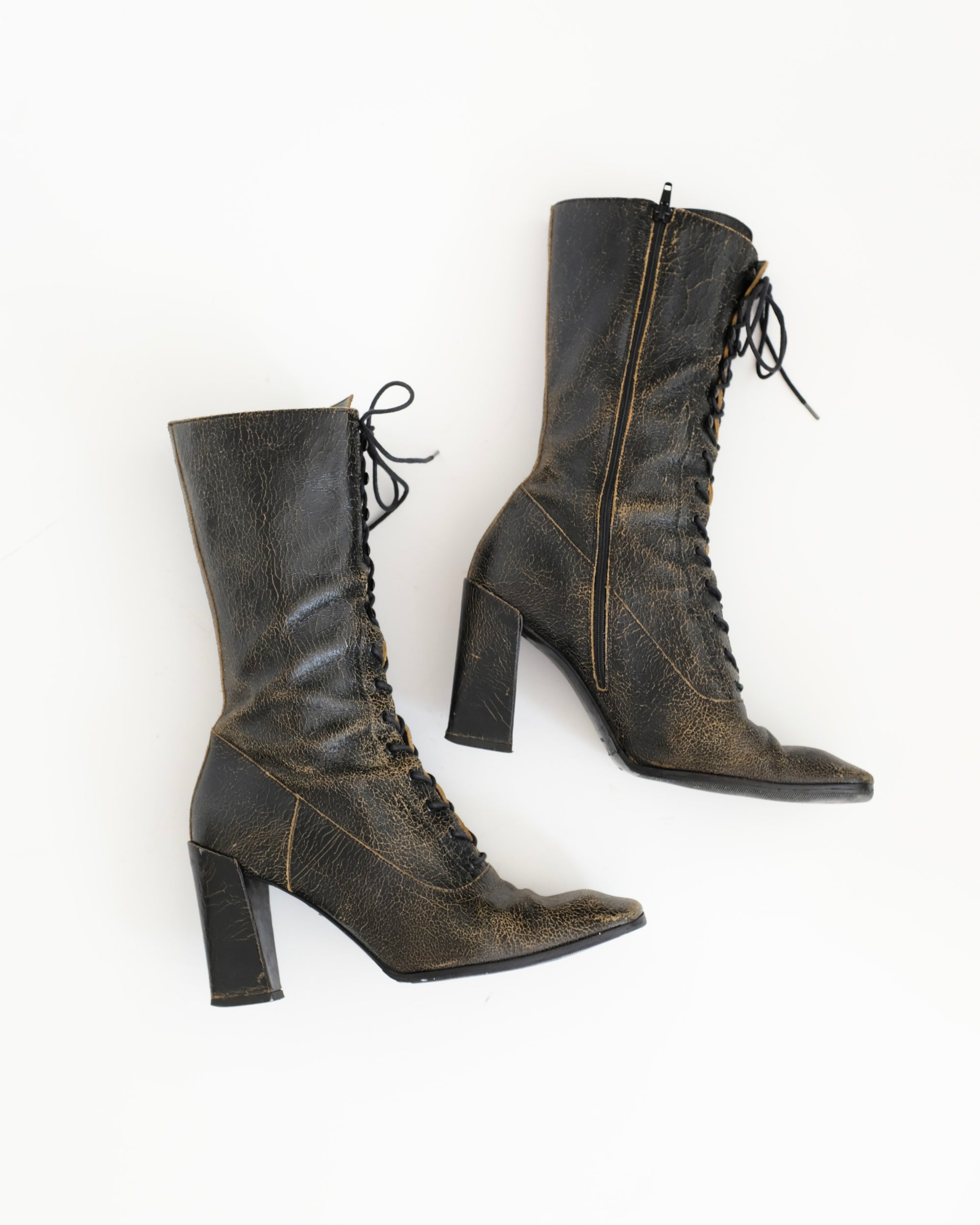 Miu Miu FW2001 Crackle Boots (39.5)